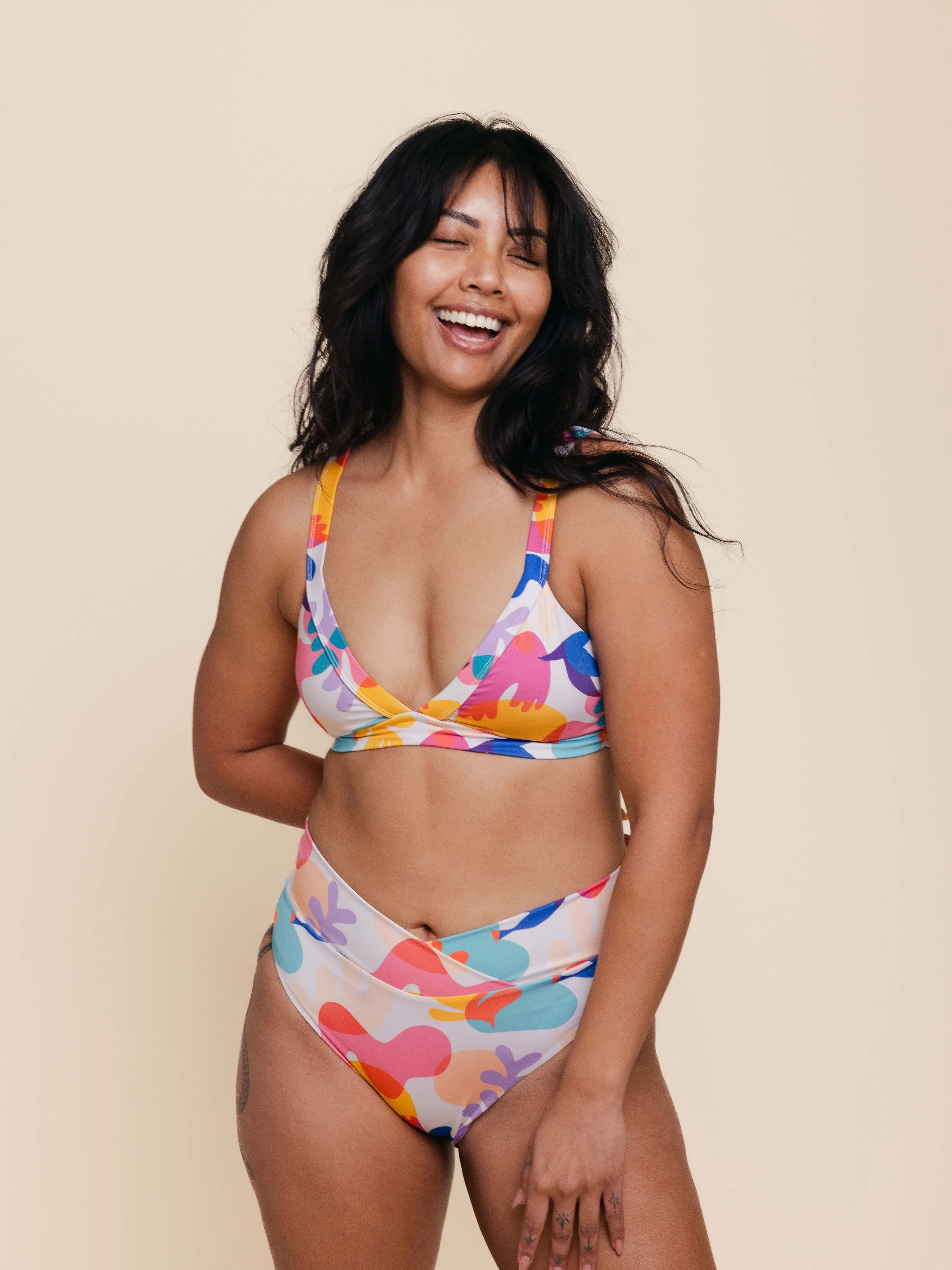 High Hip Crossover Bottoms in Celine sold by Kitty & Vibe product image thumbnail 2