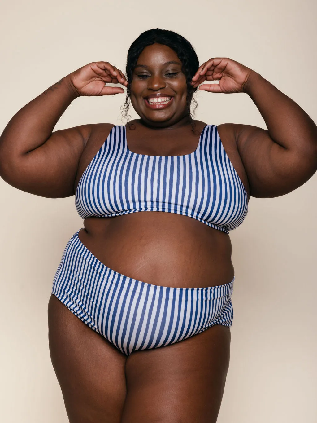 High Waisted Full Coverage Bottoms in Amalfi sold by Kitty & Vibe product image thumbnail 2