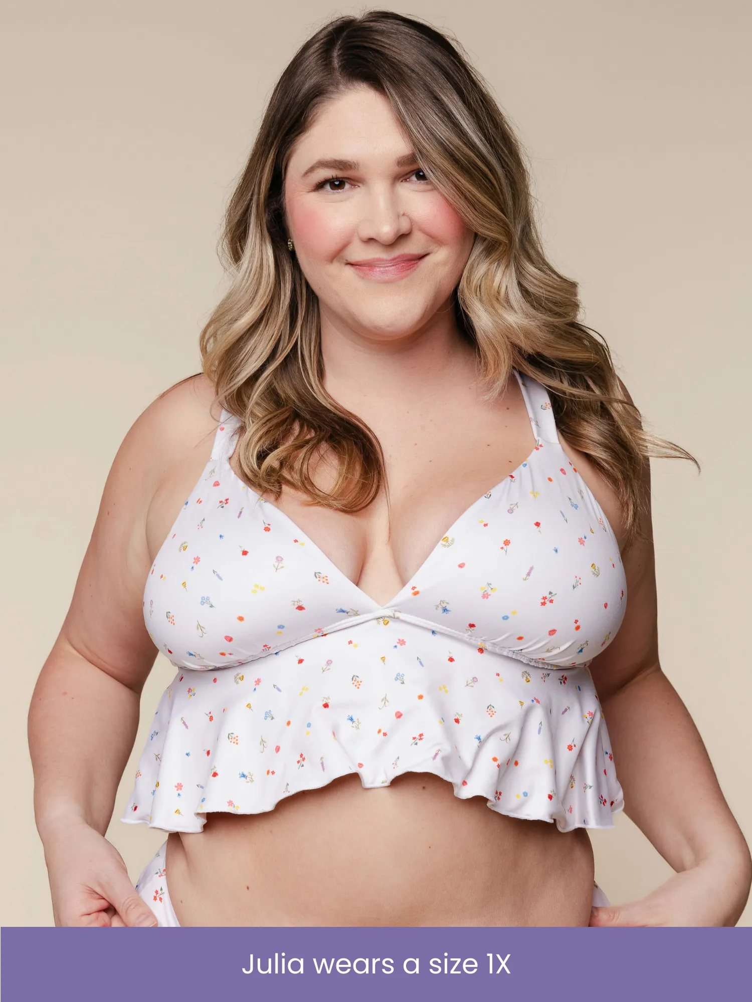 Flowy Tankini Top in Alice sold by Kitty & Vibe product image thumbnail 5