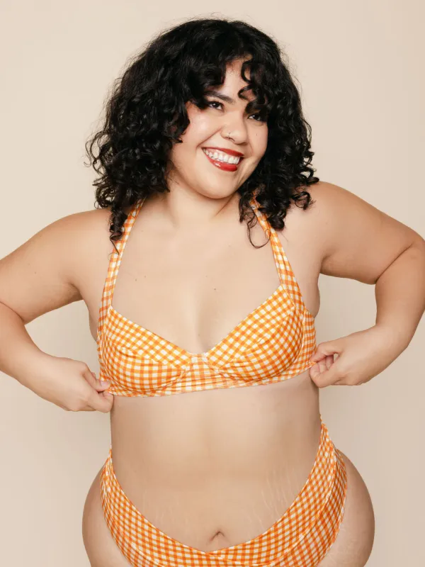 Soft Underwire Top in Clementine sold by Kitty & Vibe