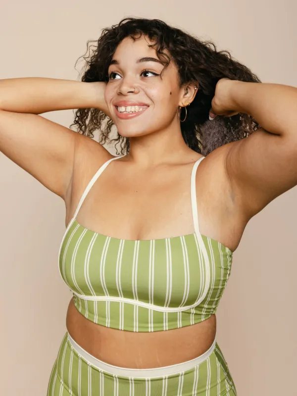 Bandeau With Piping Top in Olivia sold by Kitty & Vibe