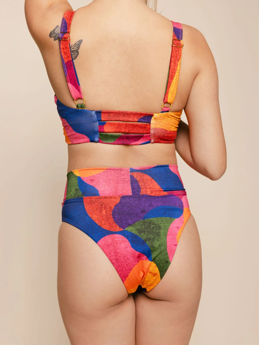 High Hip Crossover Bottoms in Isla sold by Kitty & Vibe product image thumbnail 4