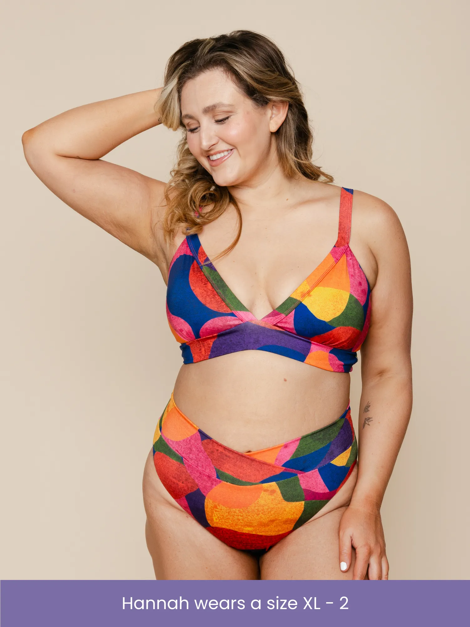 High Hip Crossover Bottoms in Isla sold by Kitty & Vibe product image thumbnail 5