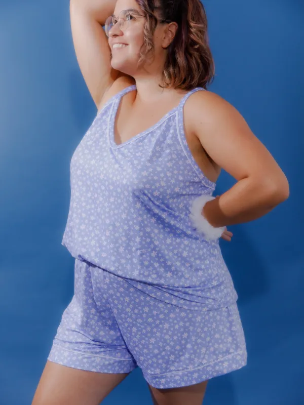 Cozy Soft Pajama Cami in Daisy sold by Kitty & Vibe