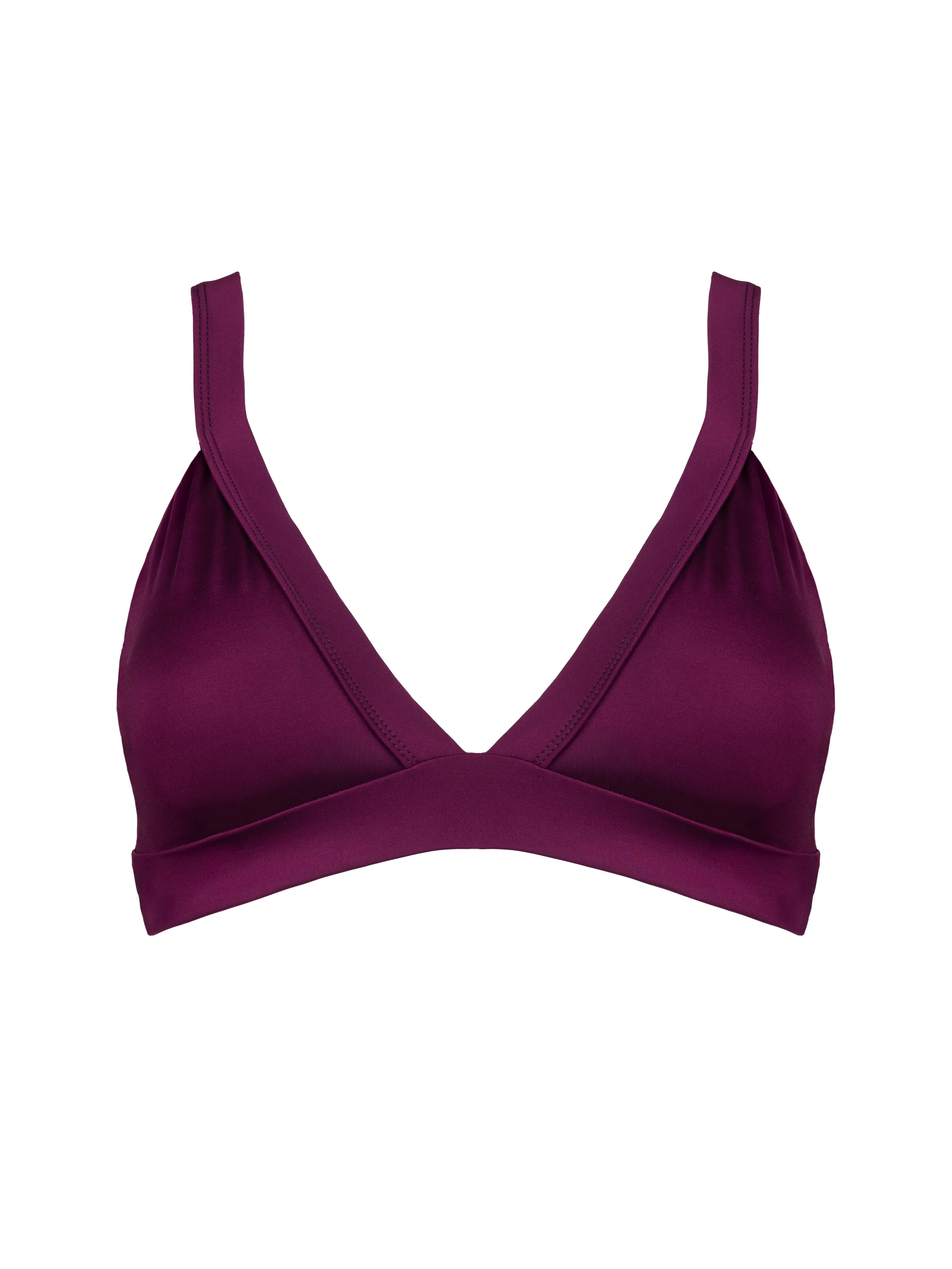 Banded Triangle Top in Sangria sold by Kitty & Vibe product image thumbnail 2