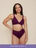 High Hip Crossover Bottoms in Sangria sold by Kitty & Vibe
