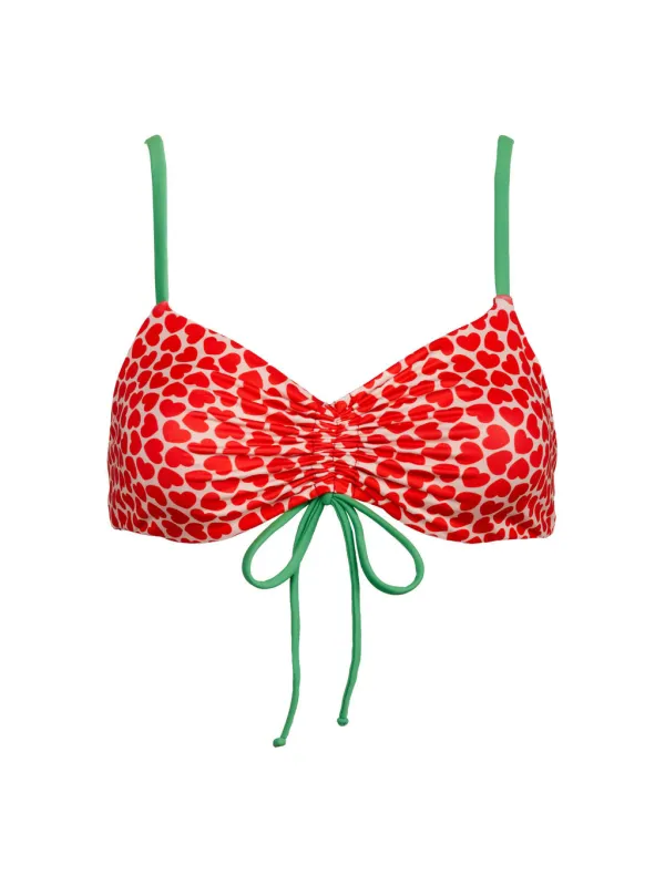 Ruched Tie Top in Brooke sold by Kitty & Vibe