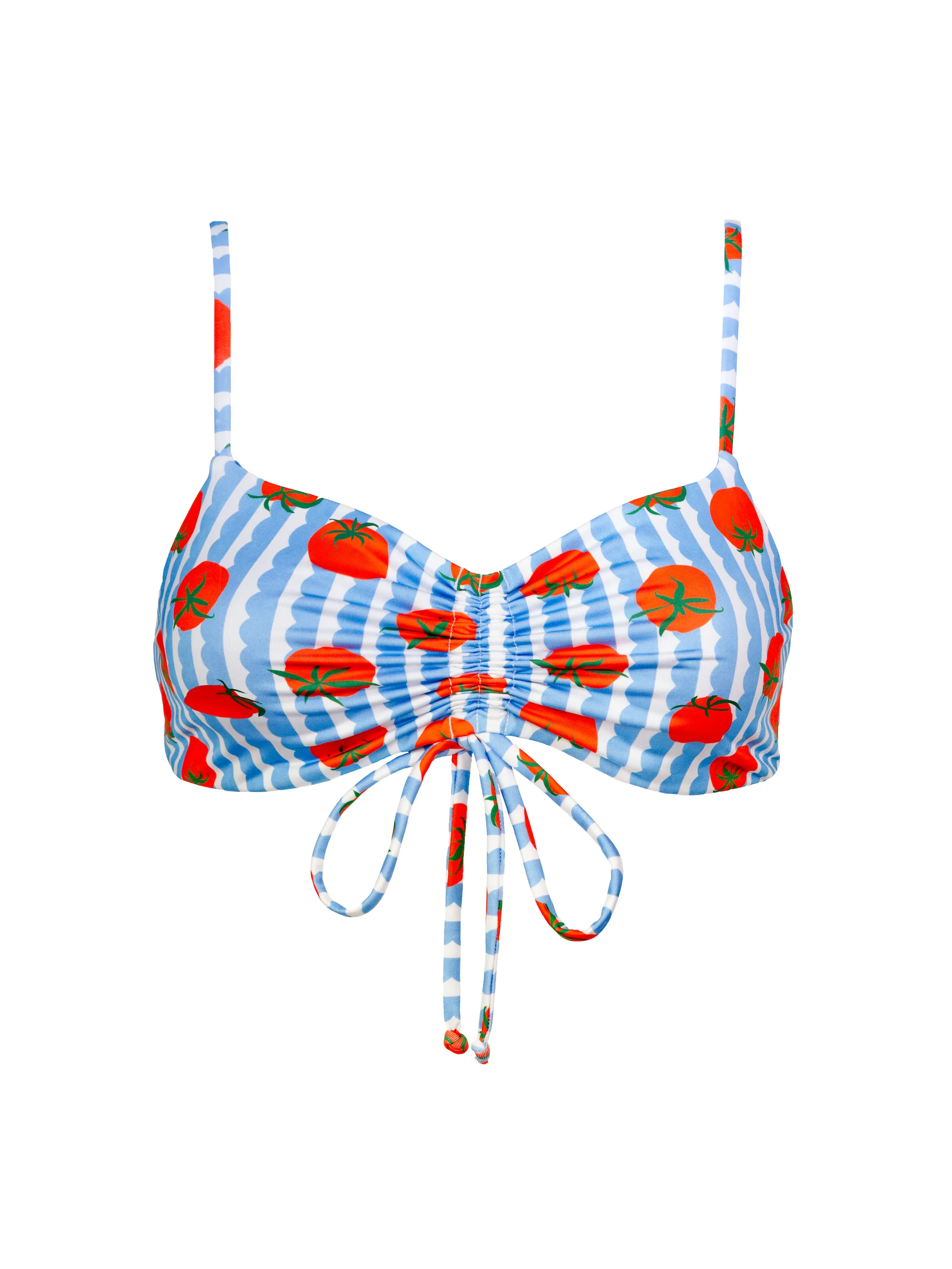 Ruched Tie Top in Noor sold by Kitty & Vibe