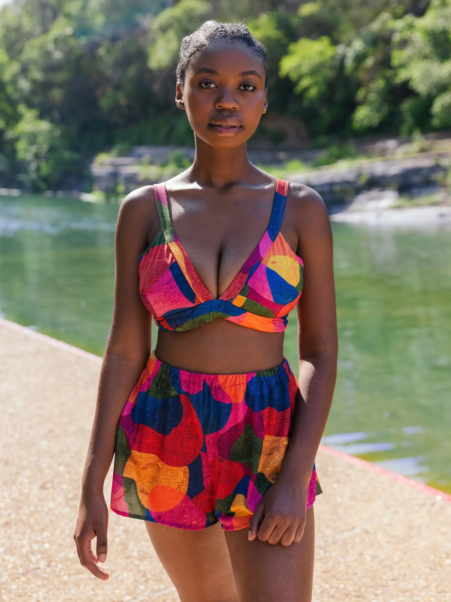 Cover Up Shorts in Isla sold by Kitty & Vibe