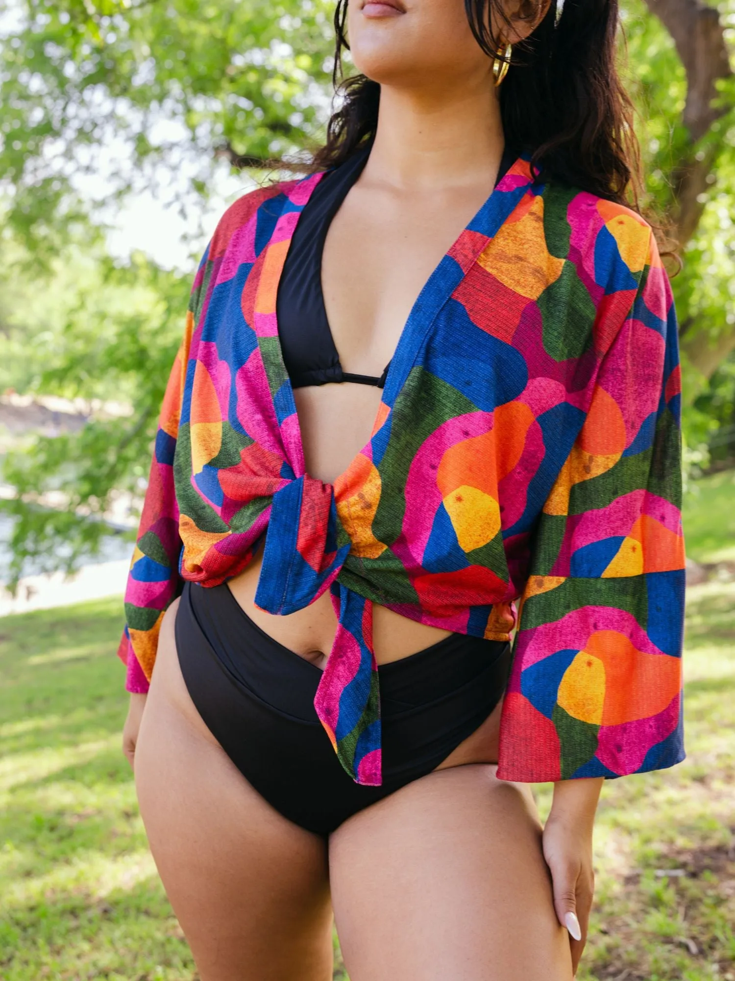 Kimono Cover Up Top in Isla sold by Kitty & Vibe product image thumbnail 5