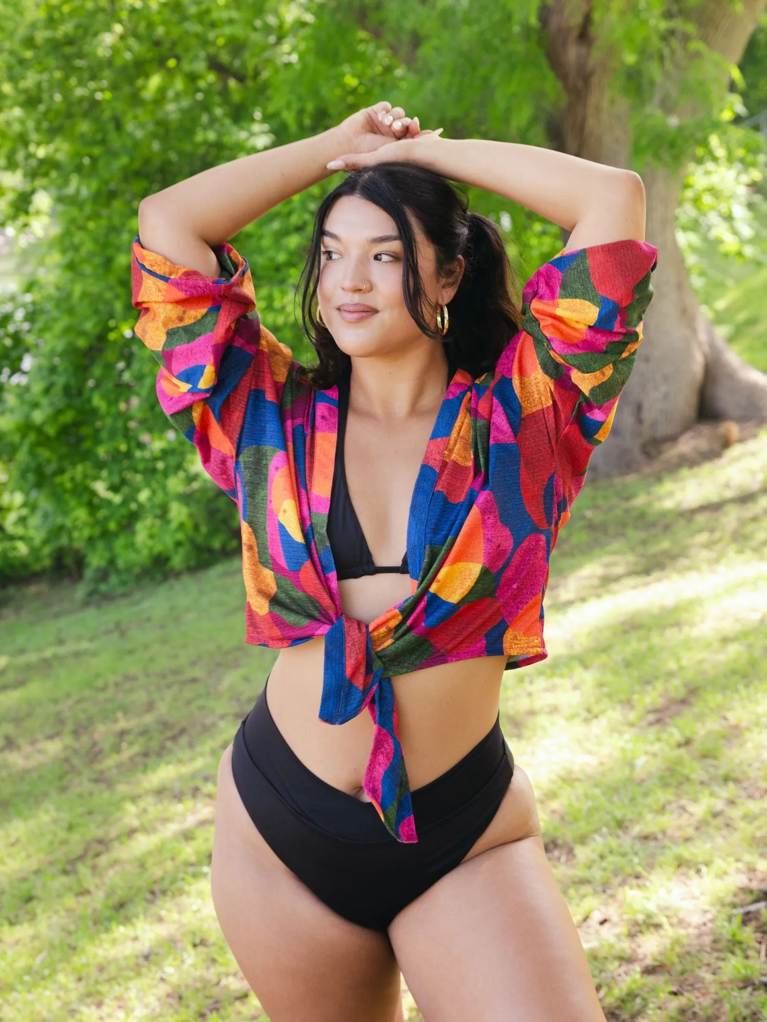 Kimono Cover Up Top in Isla sold by Kitty & Vibe product image thumbnail 4