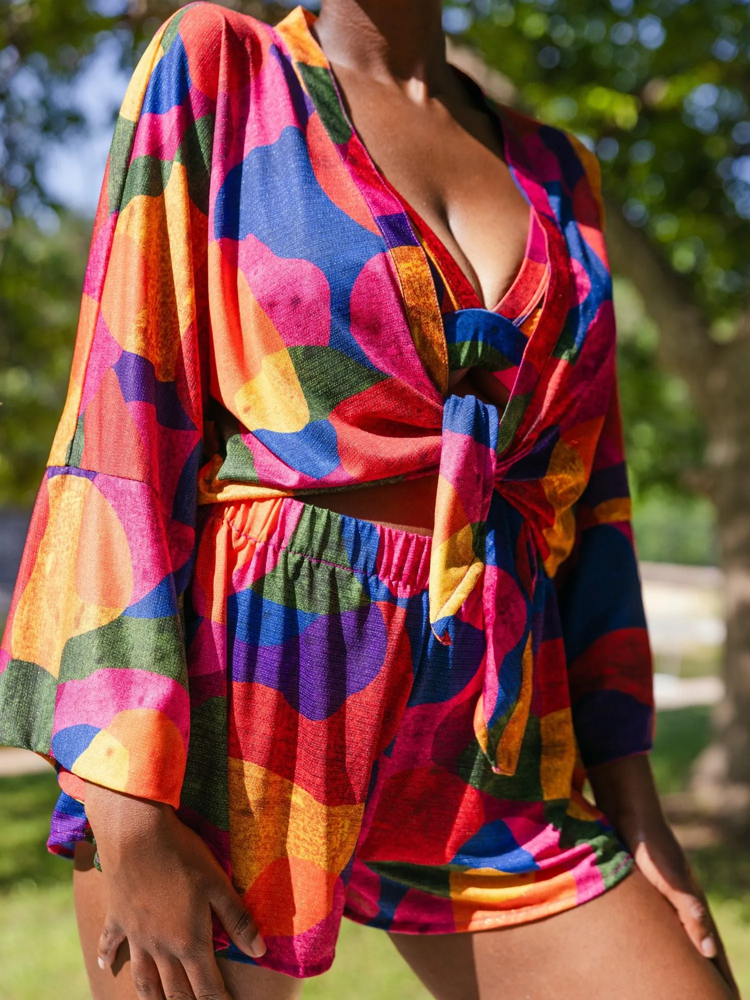Kimono Cover Up Top in Isla sold by Kitty & Vibe