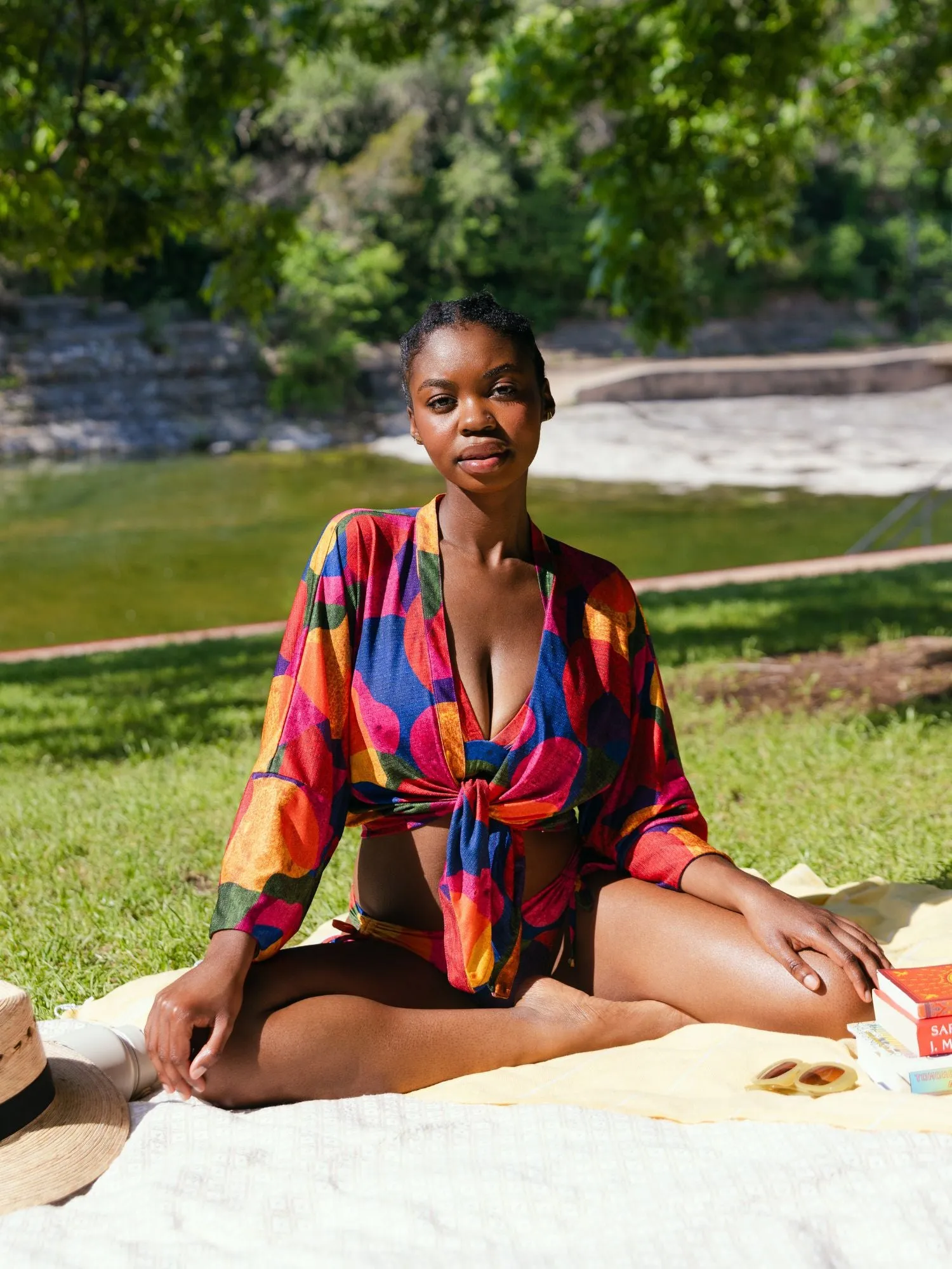 Kimono Cover Up Top in Isla sold by Kitty & Vibe product image thumbnail 2