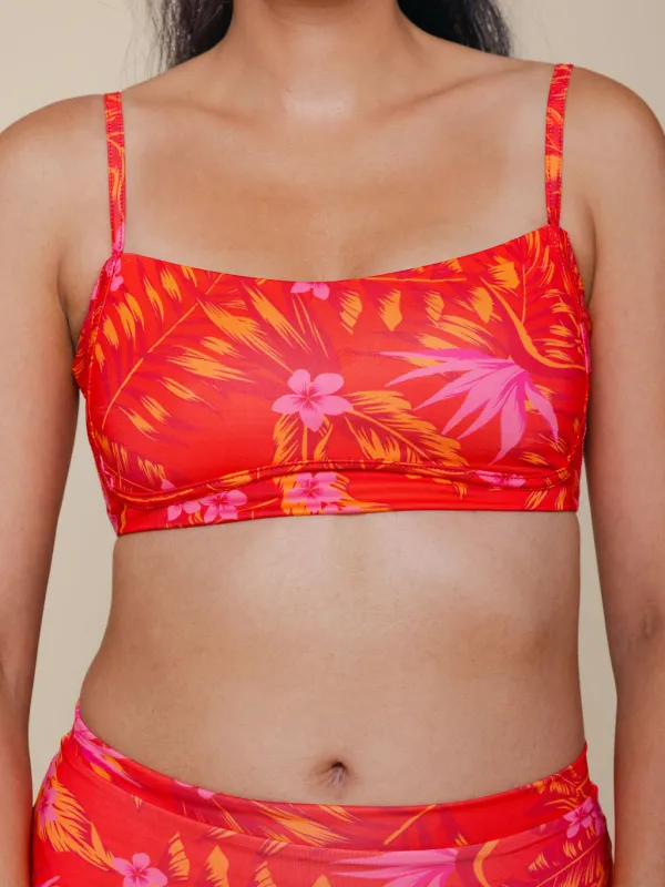 Bandeau With Piping Top in Maui sold by Kitty & Vibe