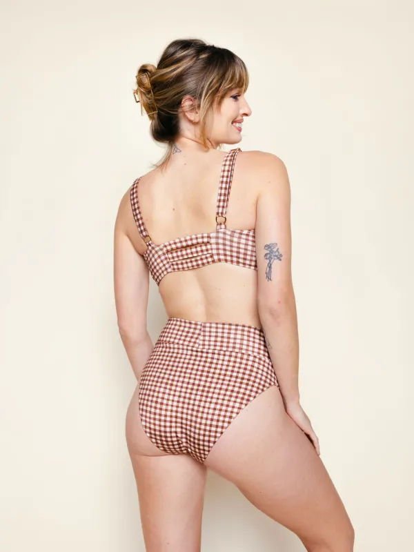 High Hip Crossover Bottoms in Sugar sold by Kitty & Vibe