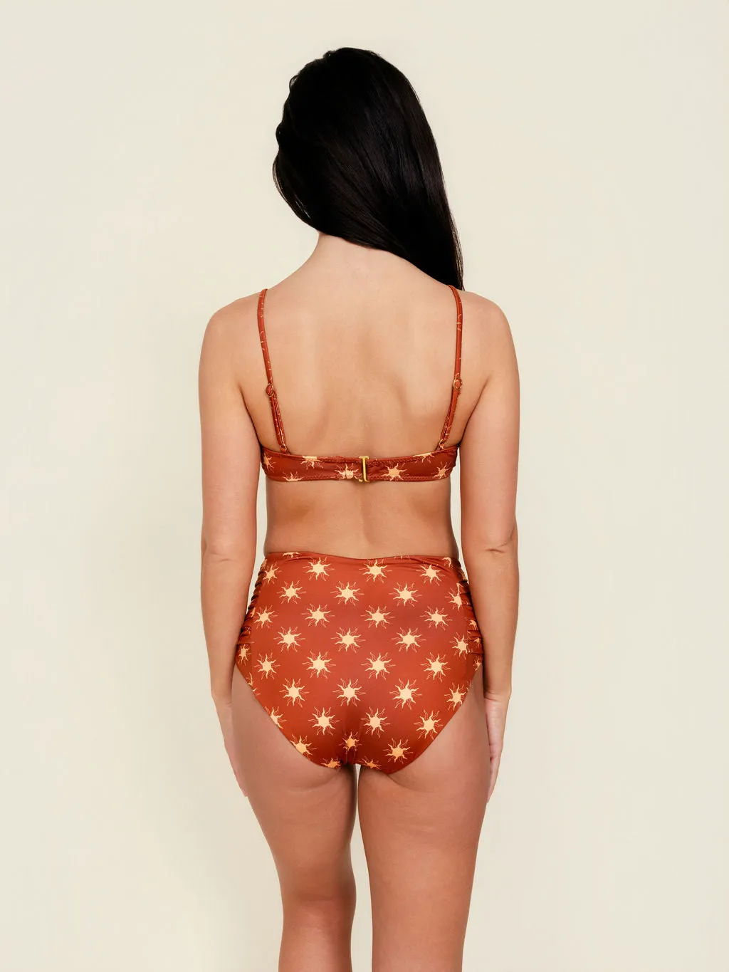 Pleated High Waisted Bottoms in Solara sold by Kitty & Vibe product image thumbnail 3