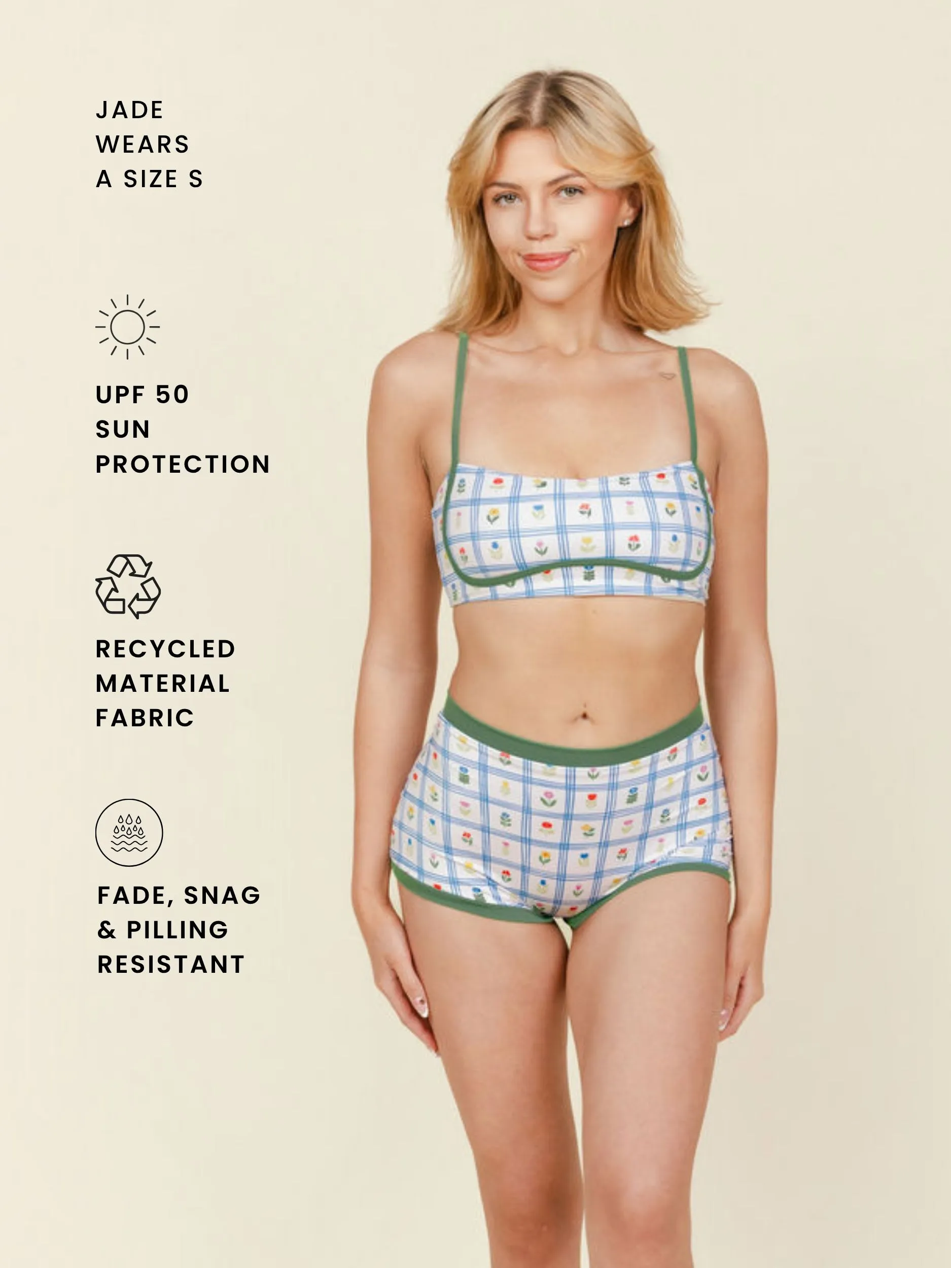 Boyshort Bottoms in Wildflower sold by Kitty & Vibe product image thumbnail 3