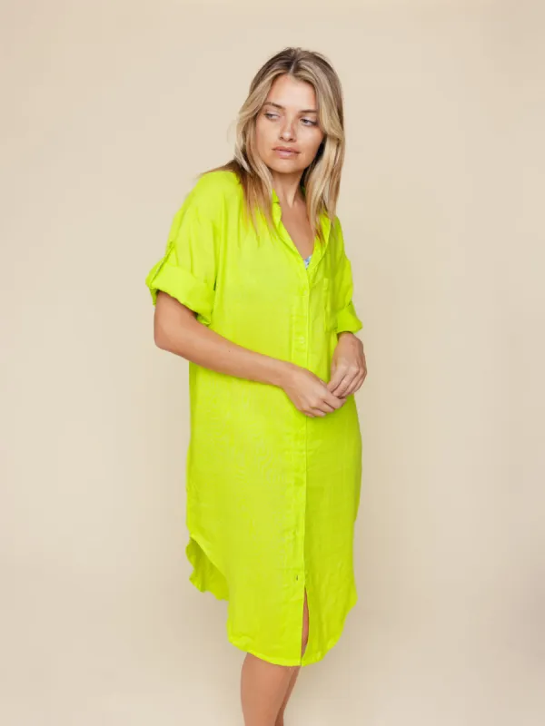 Linen Blend Cover Up Dress sold by Kitty & Vibe