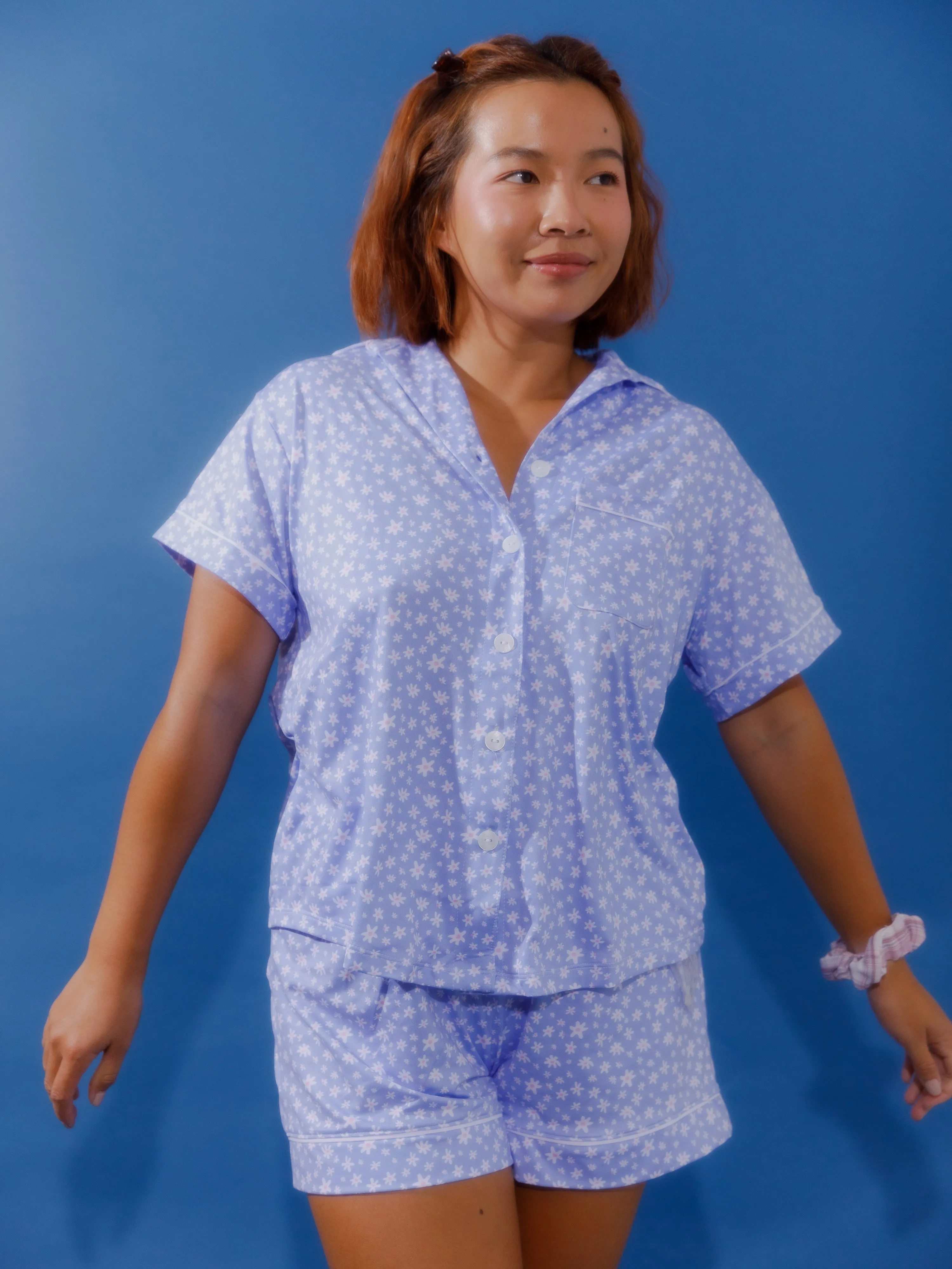 Cozy Soft Pajama Button Down in Daisy sold by Kitty & Vibe product image thumbnail 2