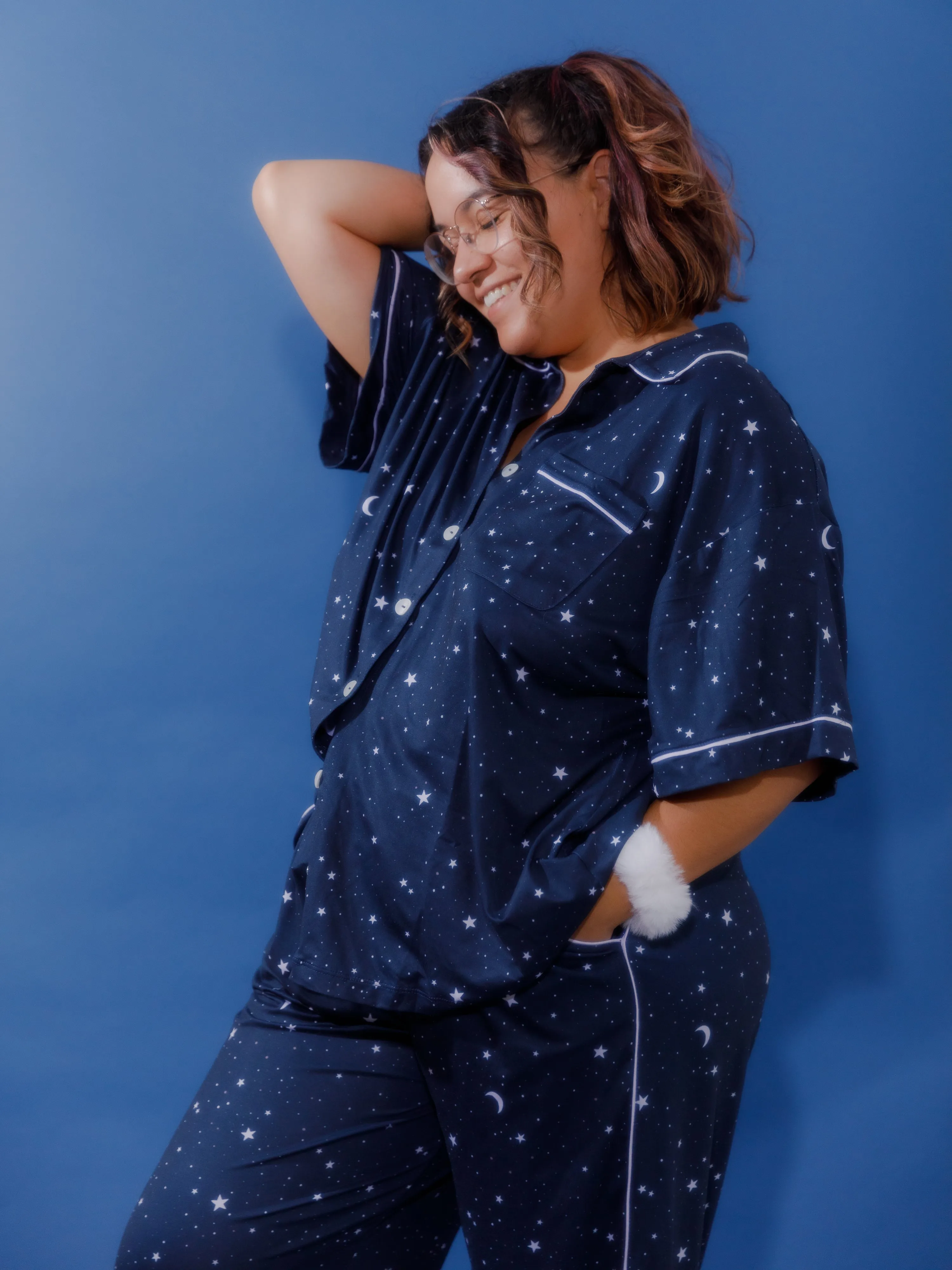 Cozy Soft Pajama Button Down in Daisy sold by Kitty & Vibe product image thumbnail 5