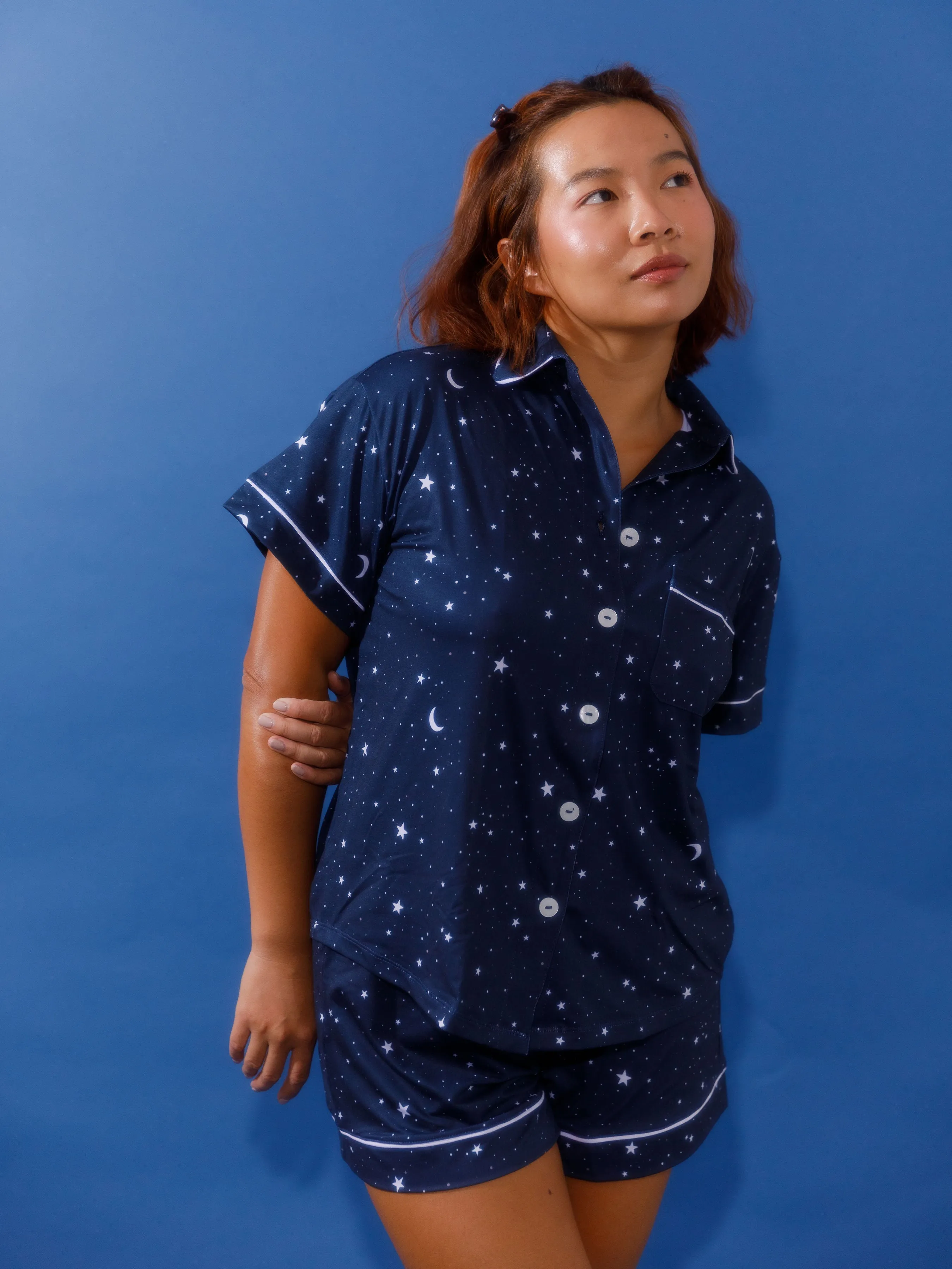 Cozy Soft Pajama Button Down in Daisy sold by Kitty & Vibe product image thumbnail 3