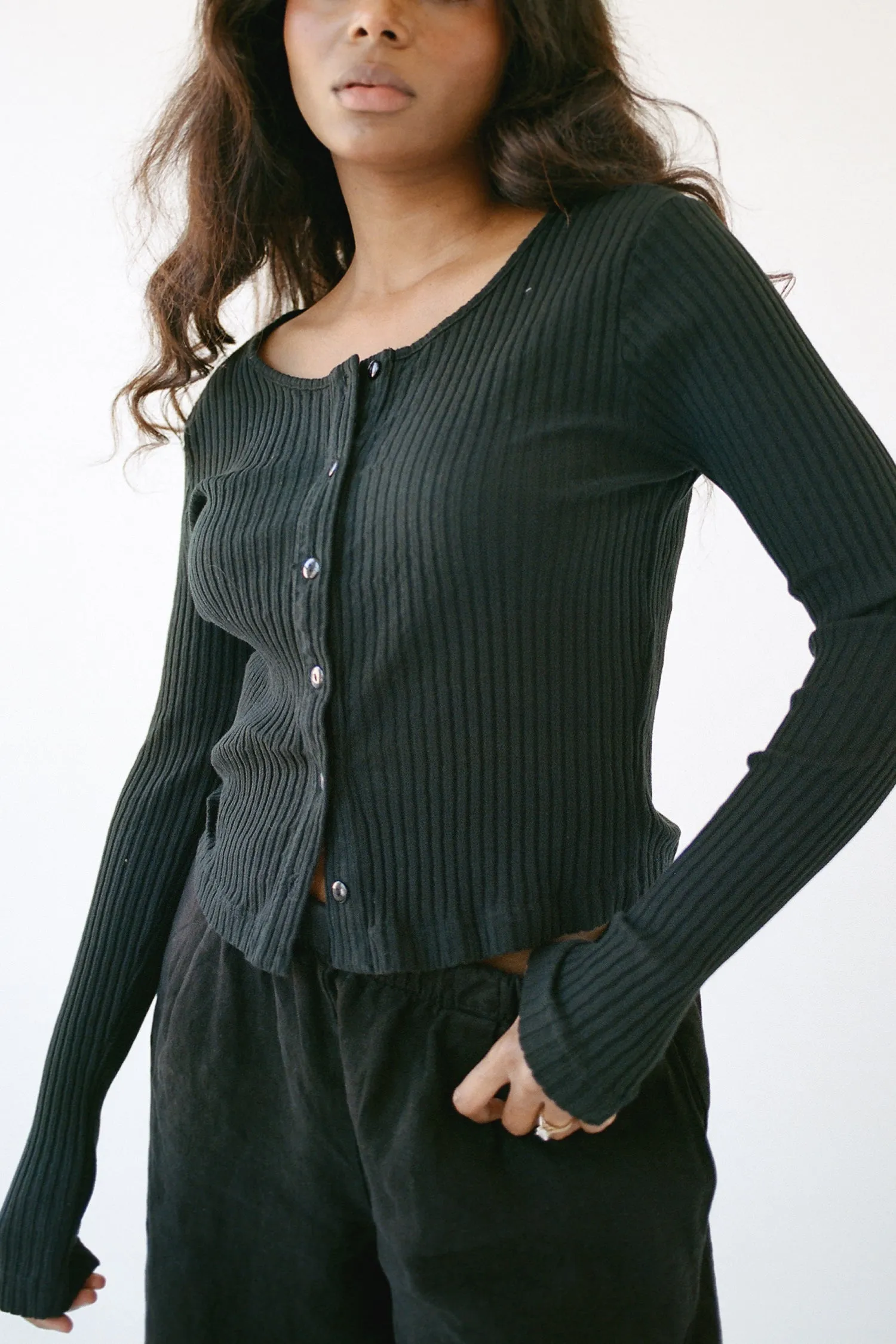 Pointelle Cardigan sold by LA RELAXED product image thumbnail 5