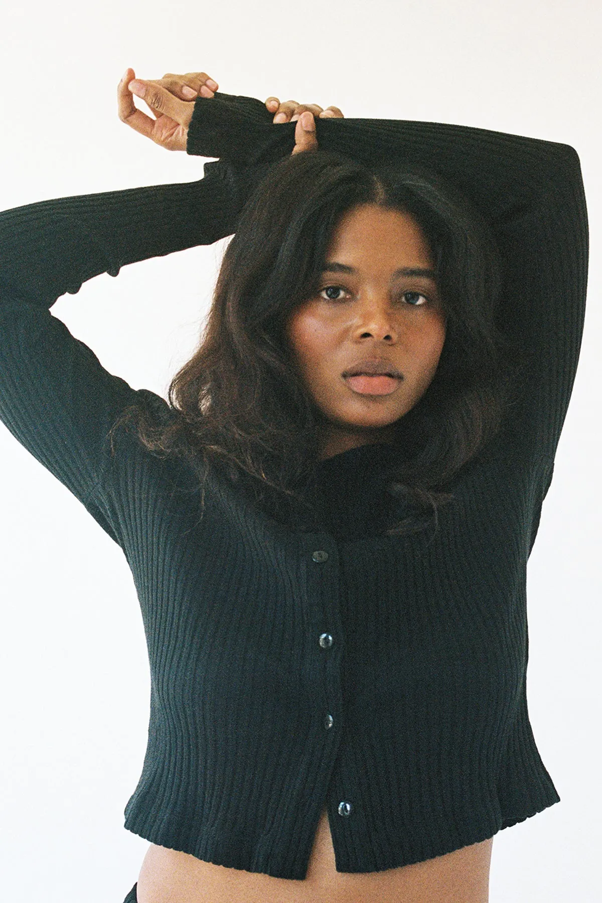 Pointelle Cardigan sold by LA RELAXED product image thumbnail 4