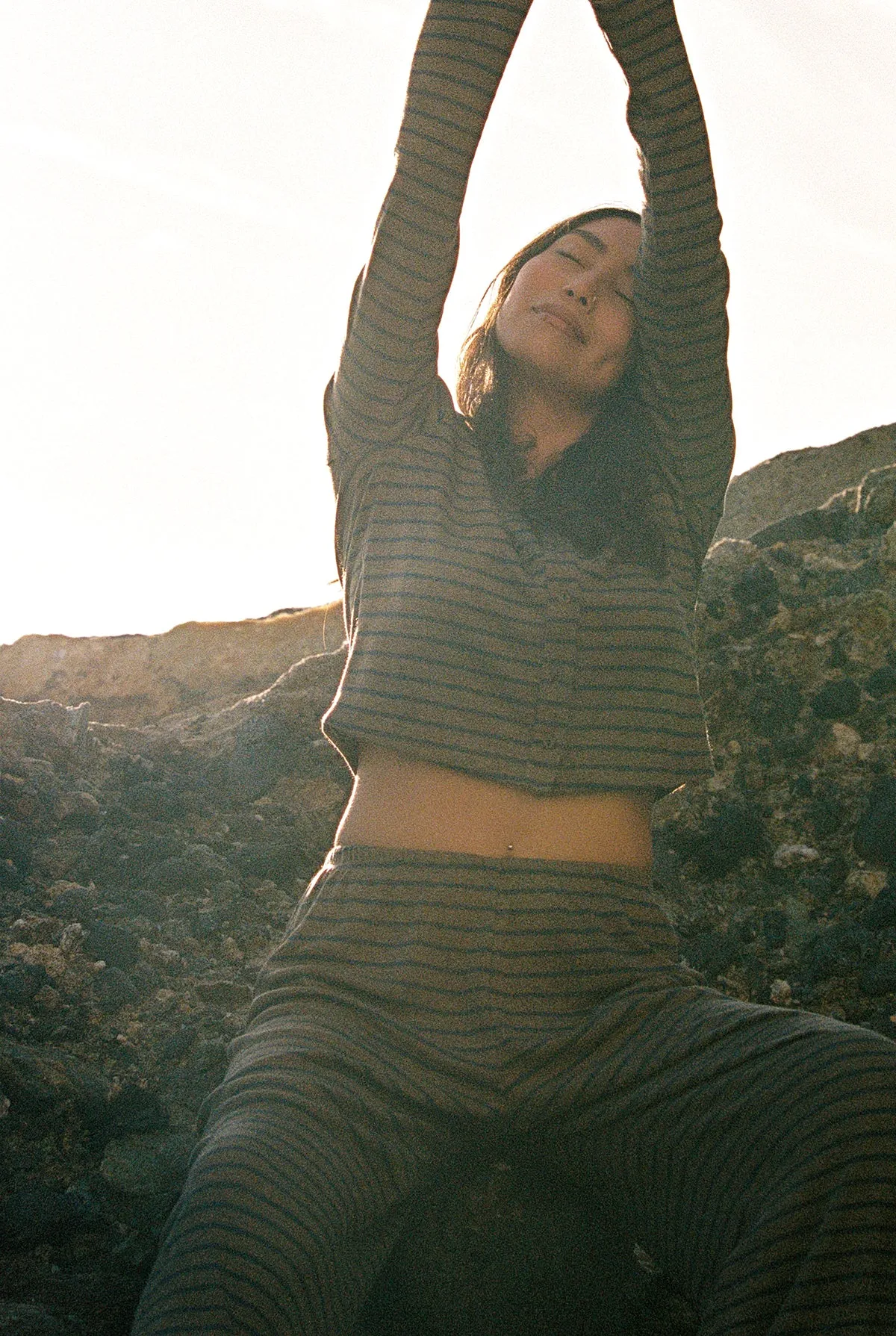 Stripe Rib Cardigan sold by LA RELAXED product image thumbnail 4