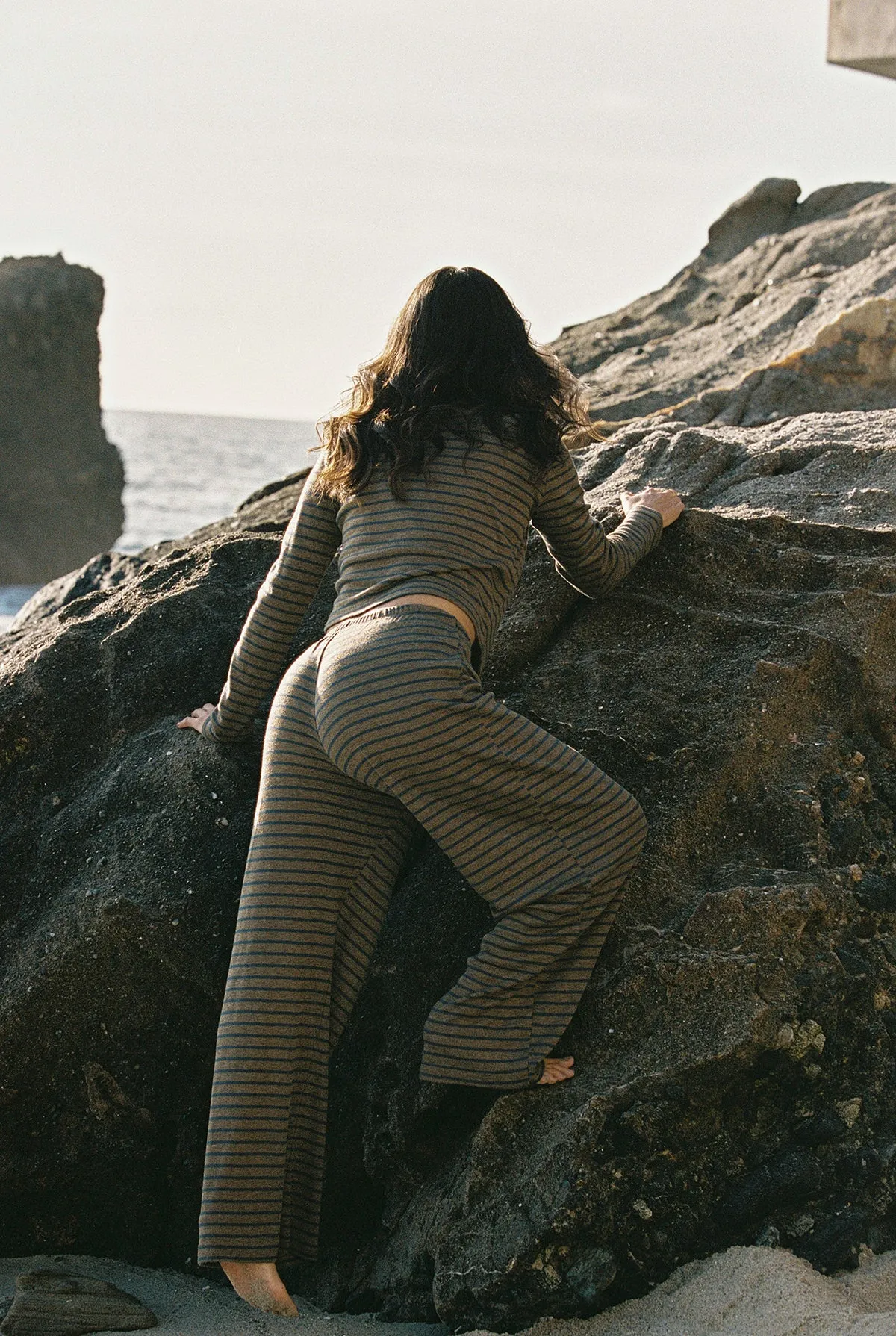 Stripe Rib Cardigan sold by LA RELAXED product image thumbnail 5