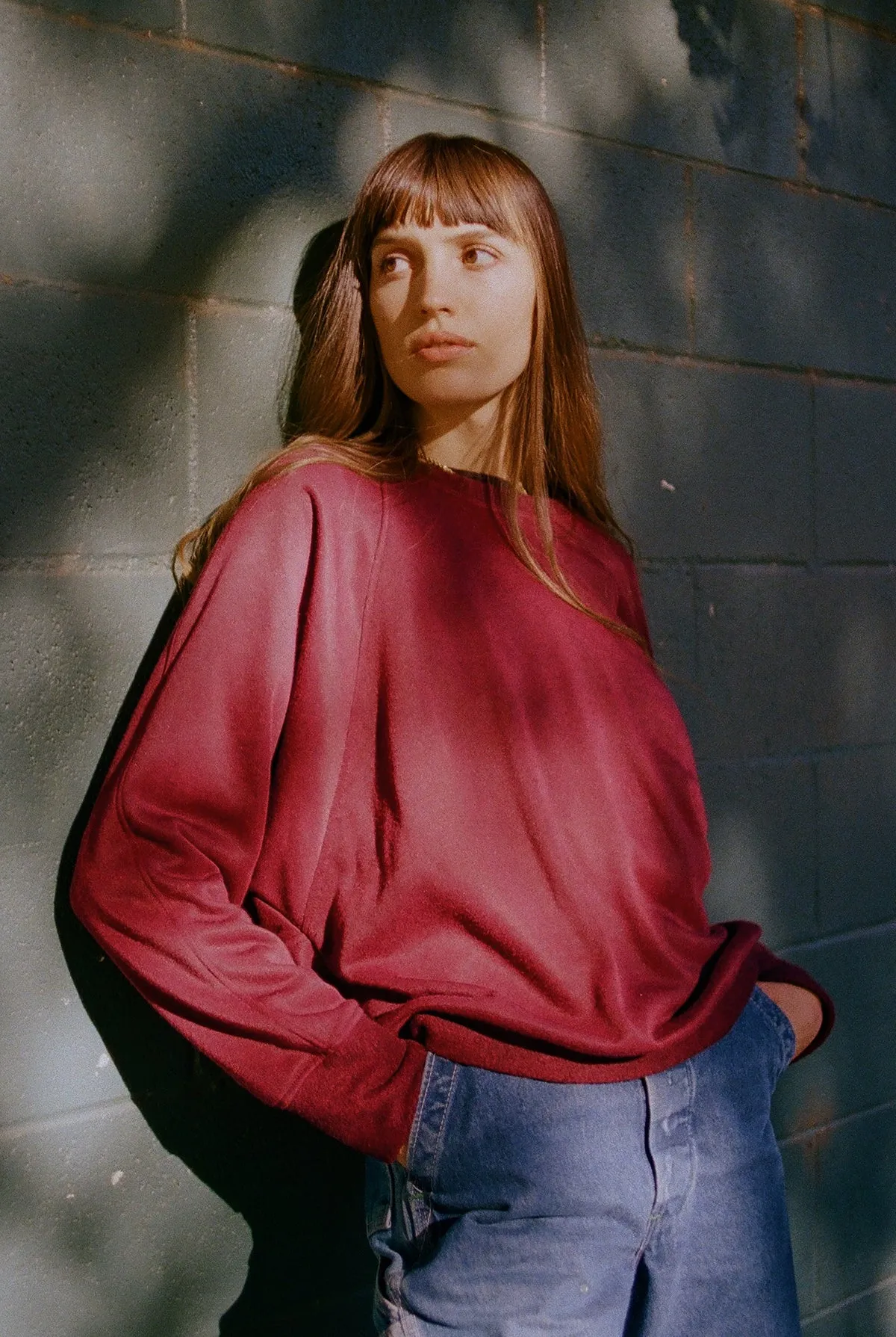 Kissed Fleece Raglan sold by LA RELAXED