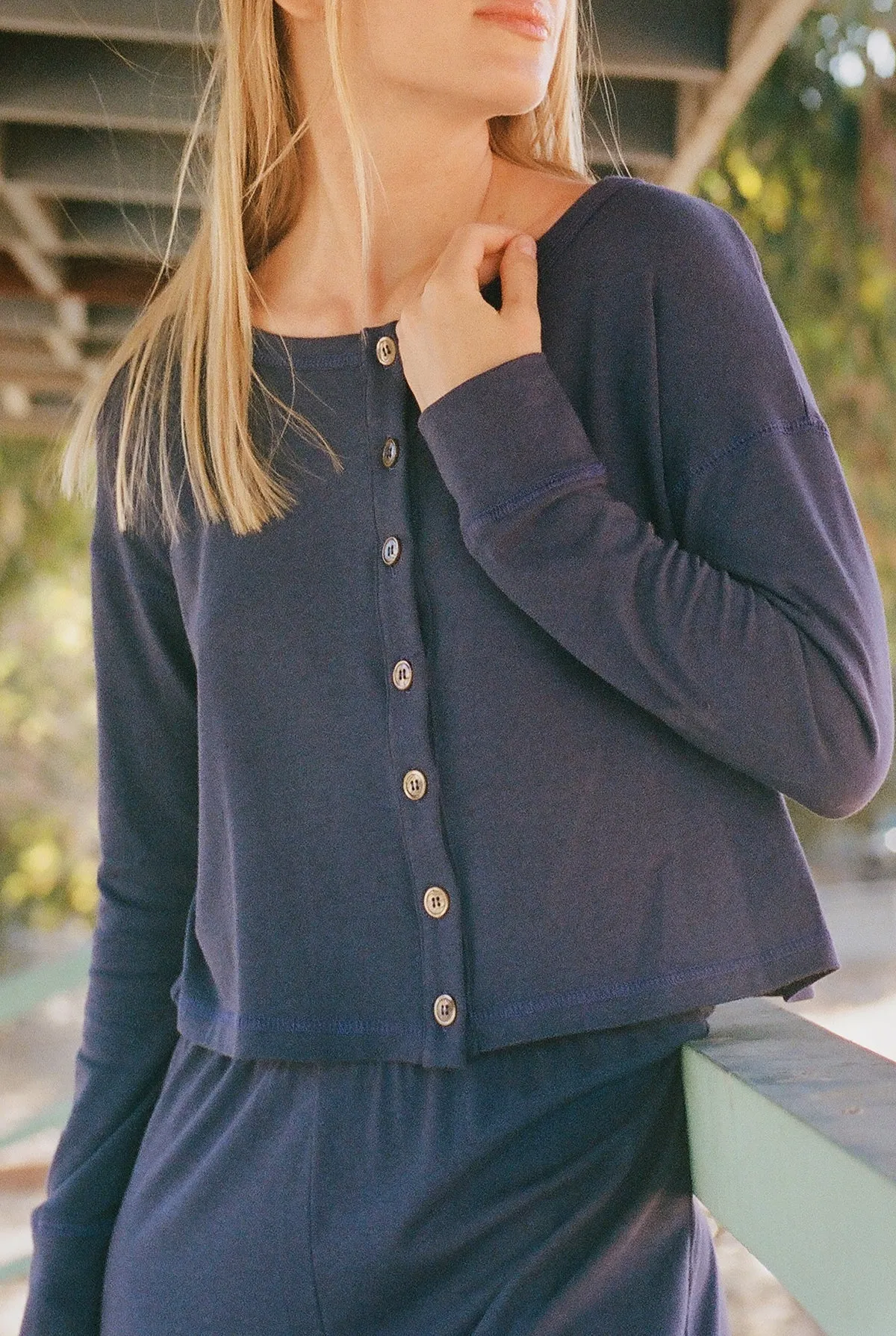 Hemp Boxy Cardigan sold by LA RELAXED product image thumbnail 4