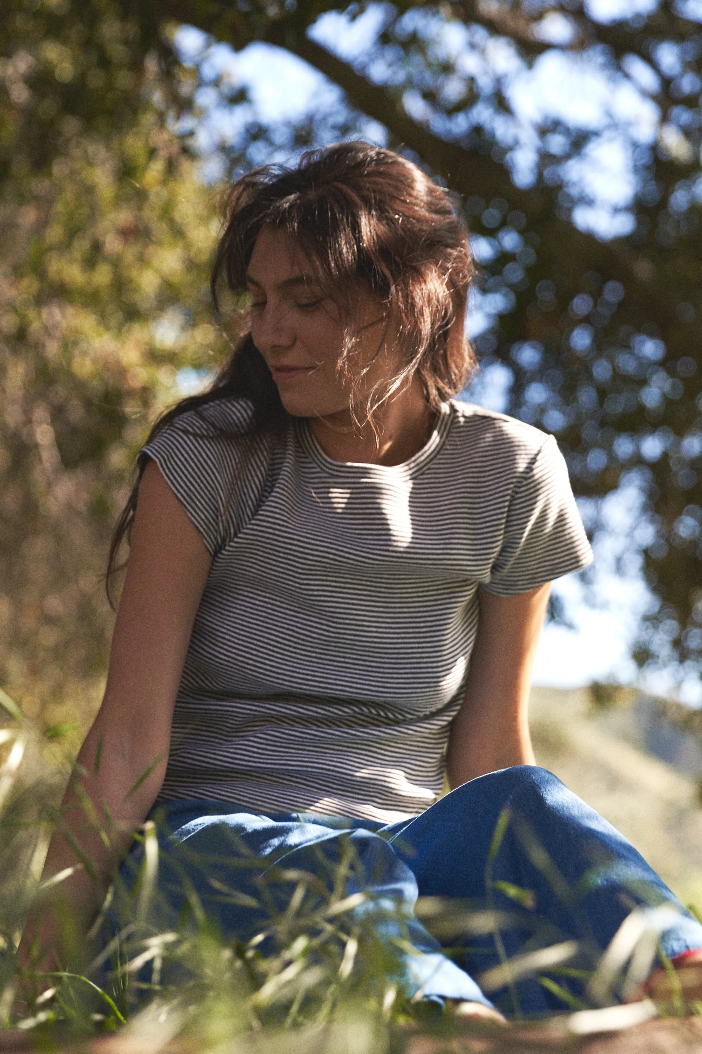 Bebe Stripe Tee sold by LA RELAXED product image thumbnail 3