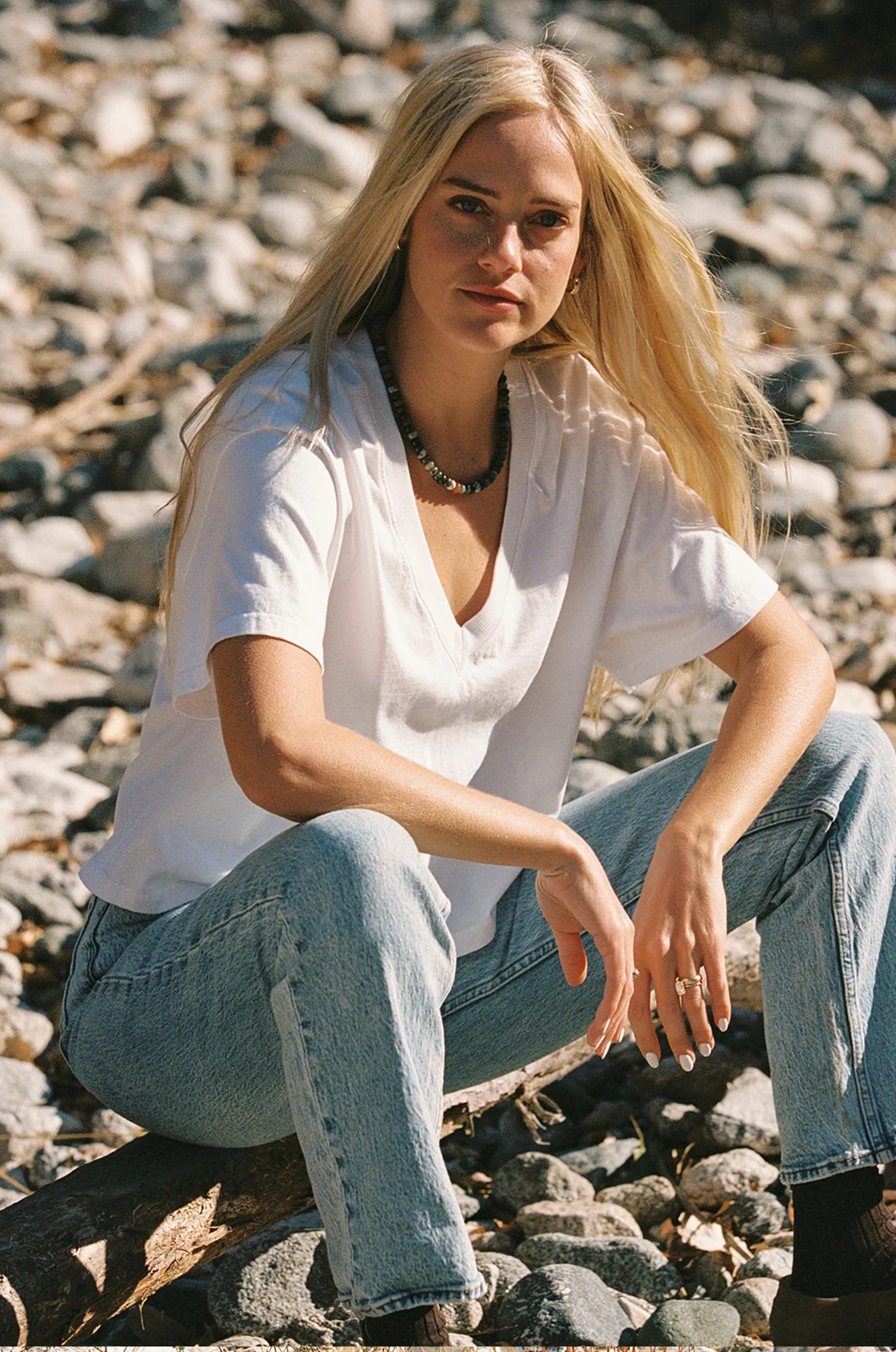 Deep V Tee sold by LA RELAXED product image thumbnail 3