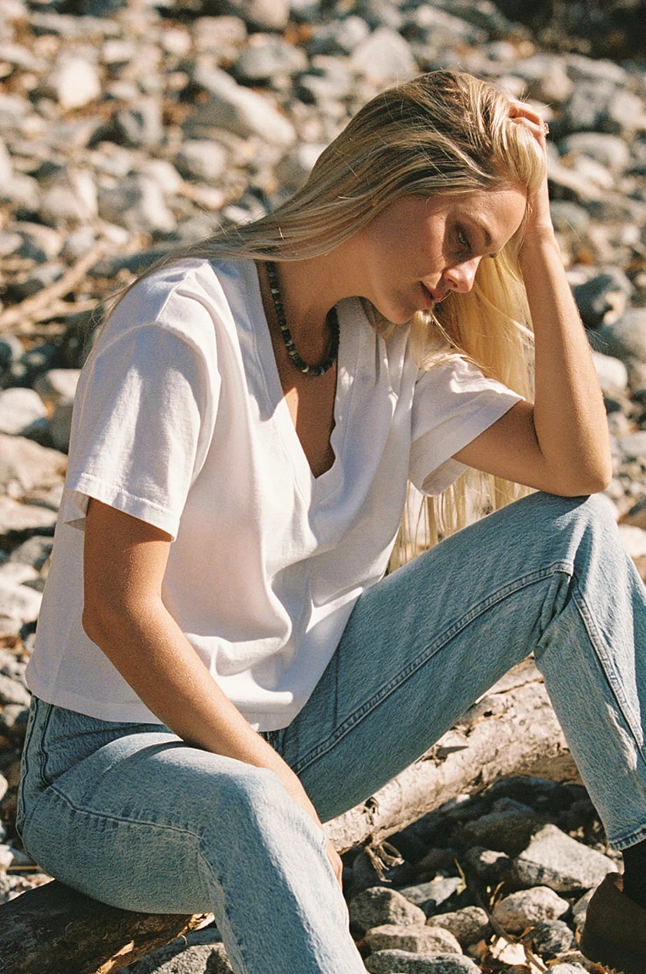 Deep V Tee sold by LA RELAXED product image thumbnail 4