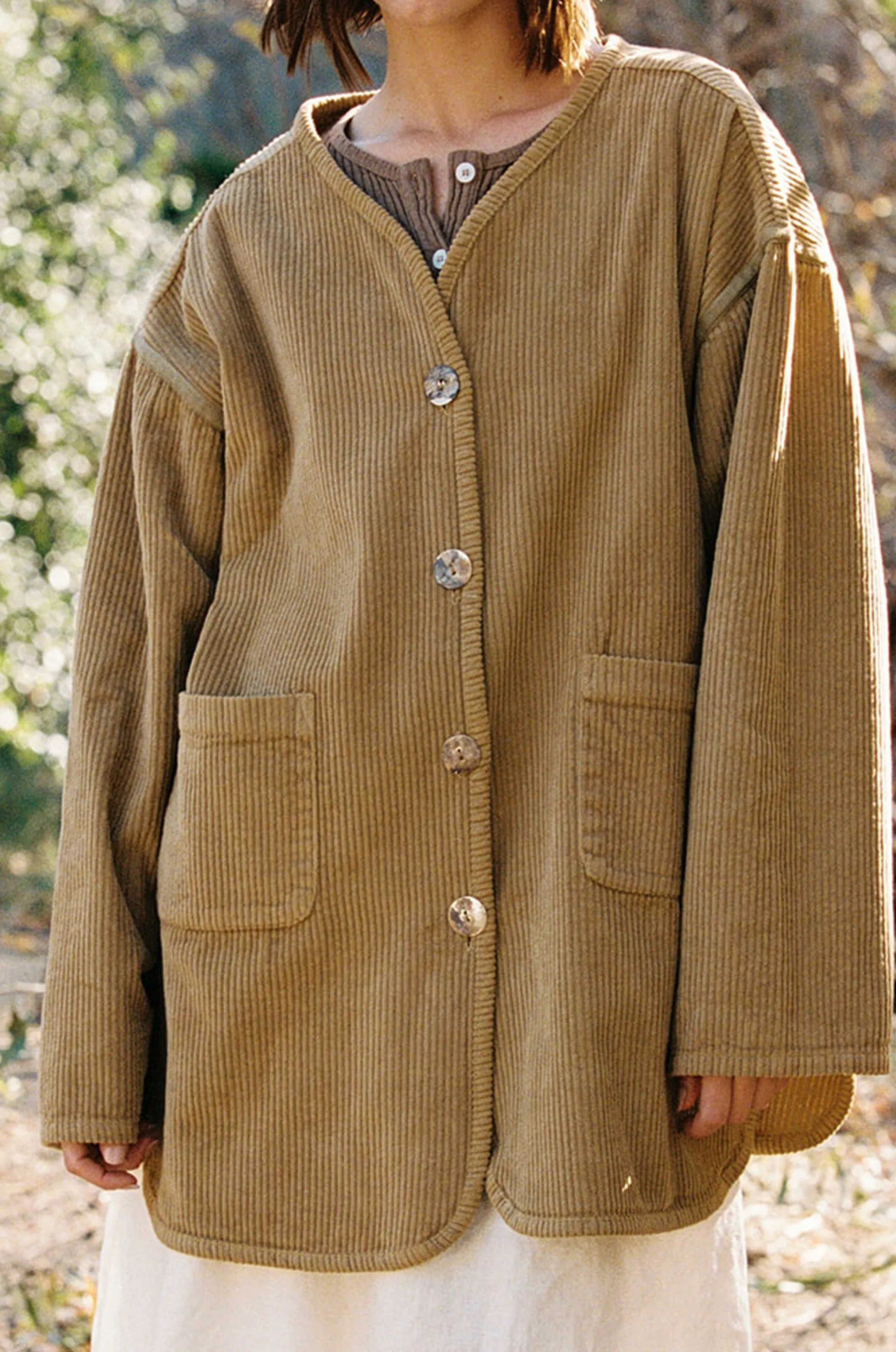 Cord Liner Jacket sold by LA RELAXED product image thumbnail 4