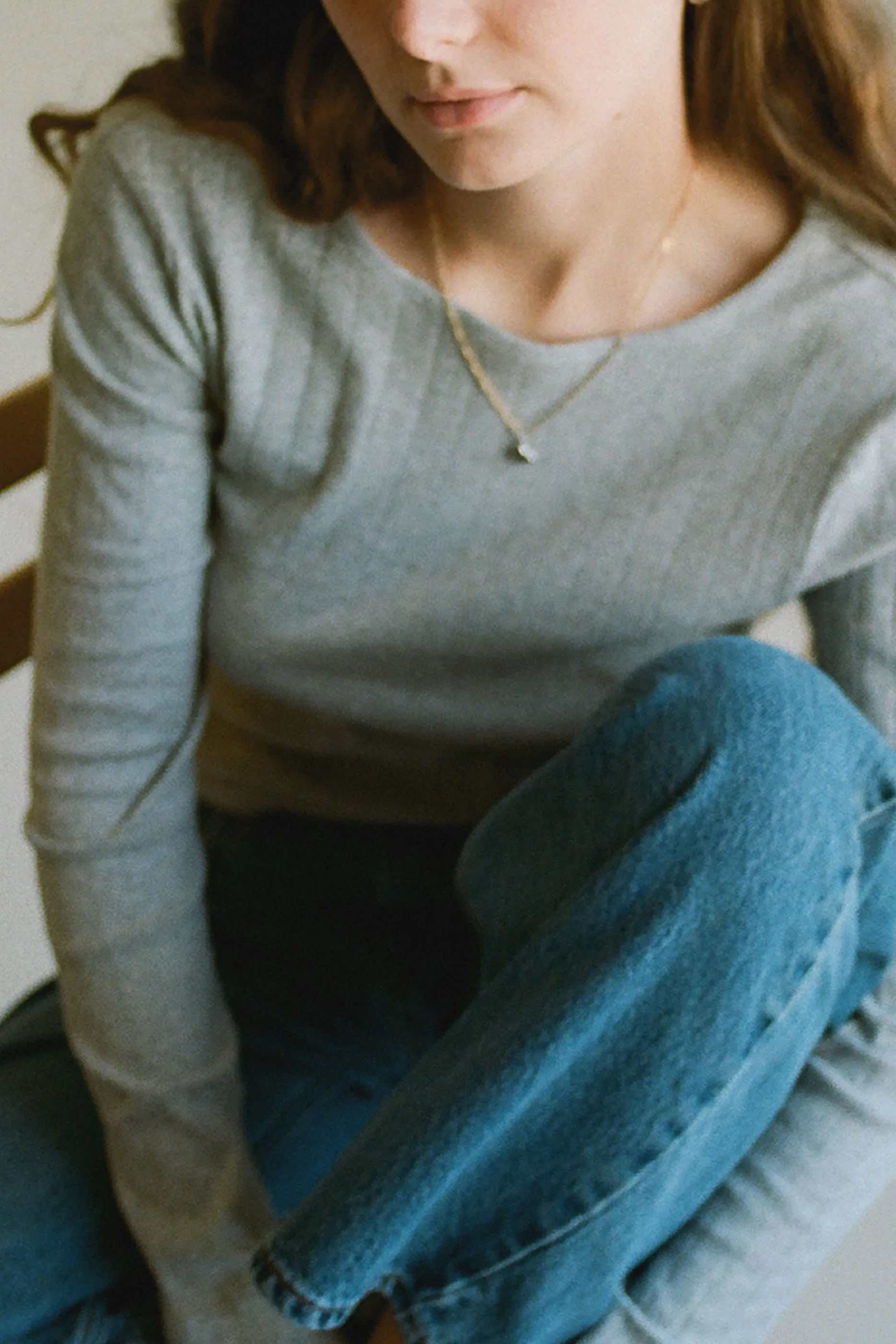 Heather Pointelle Long Sleeve sold by LA RELAXED product image thumbnail 4