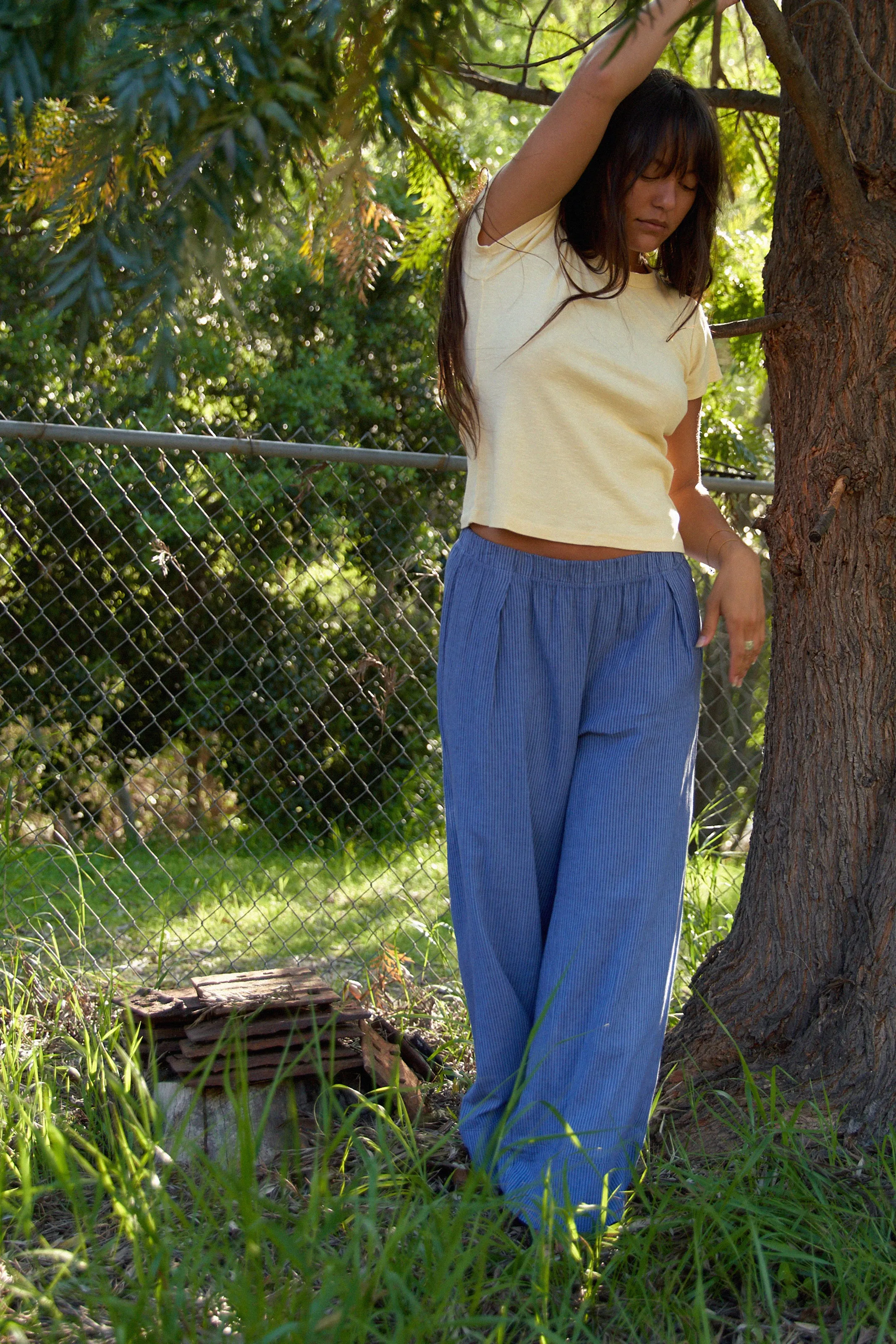 Washed Linen Wide Leg Pant sold by LA RELAXED product image thumbnail 2