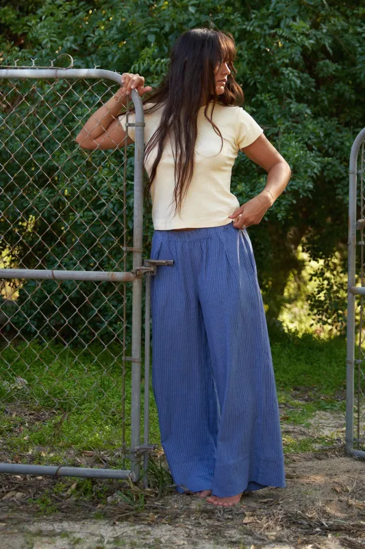 Washed Linen Wide Leg Pant sold by LA RELAXED