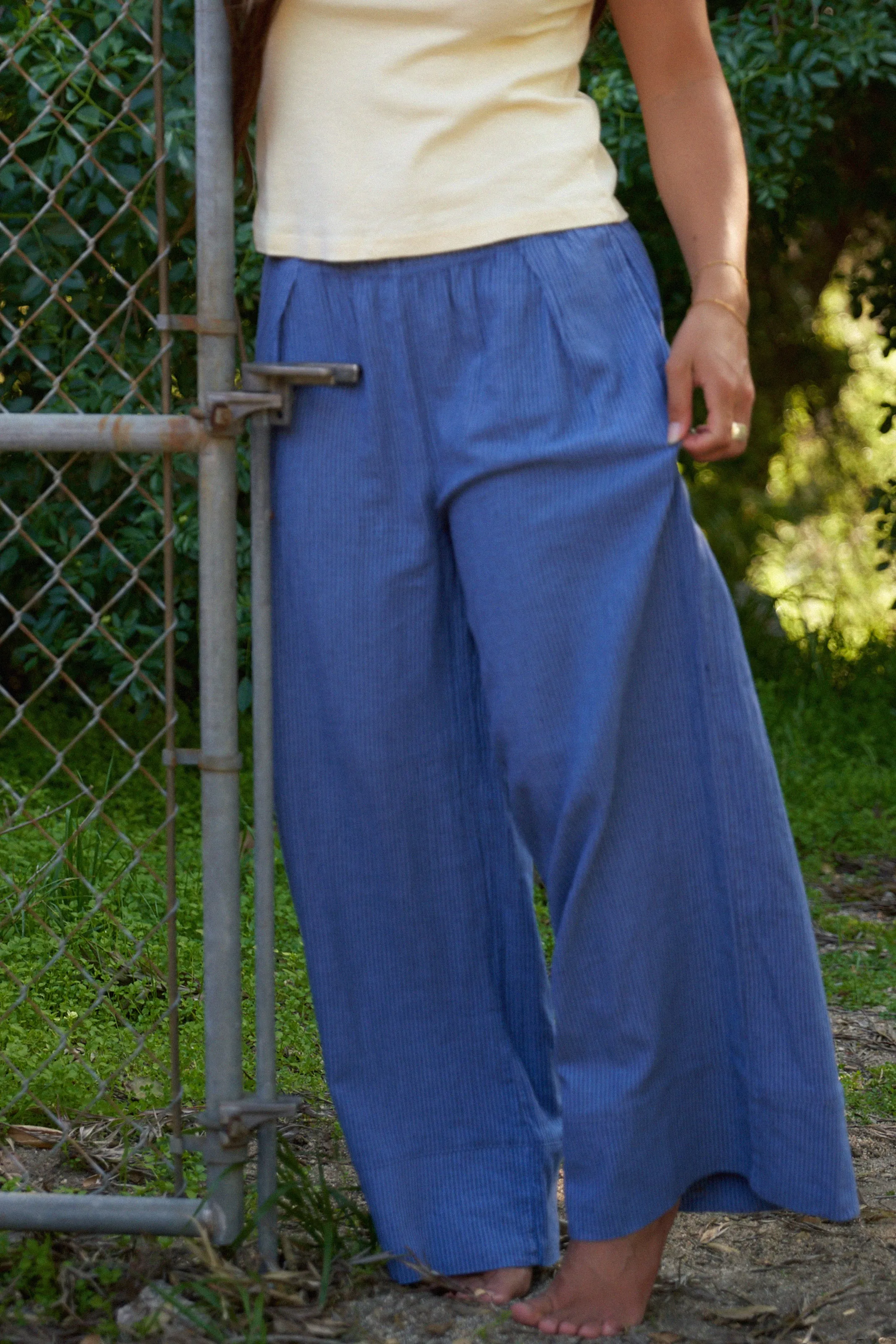 Washed Linen Wide Leg Pant sold by LA RELAXED product image thumbnail 4