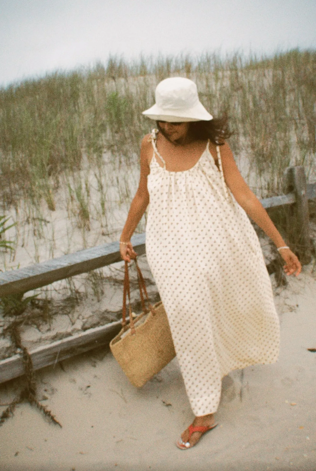 Printed Linen Dress sold by LA RELAXED