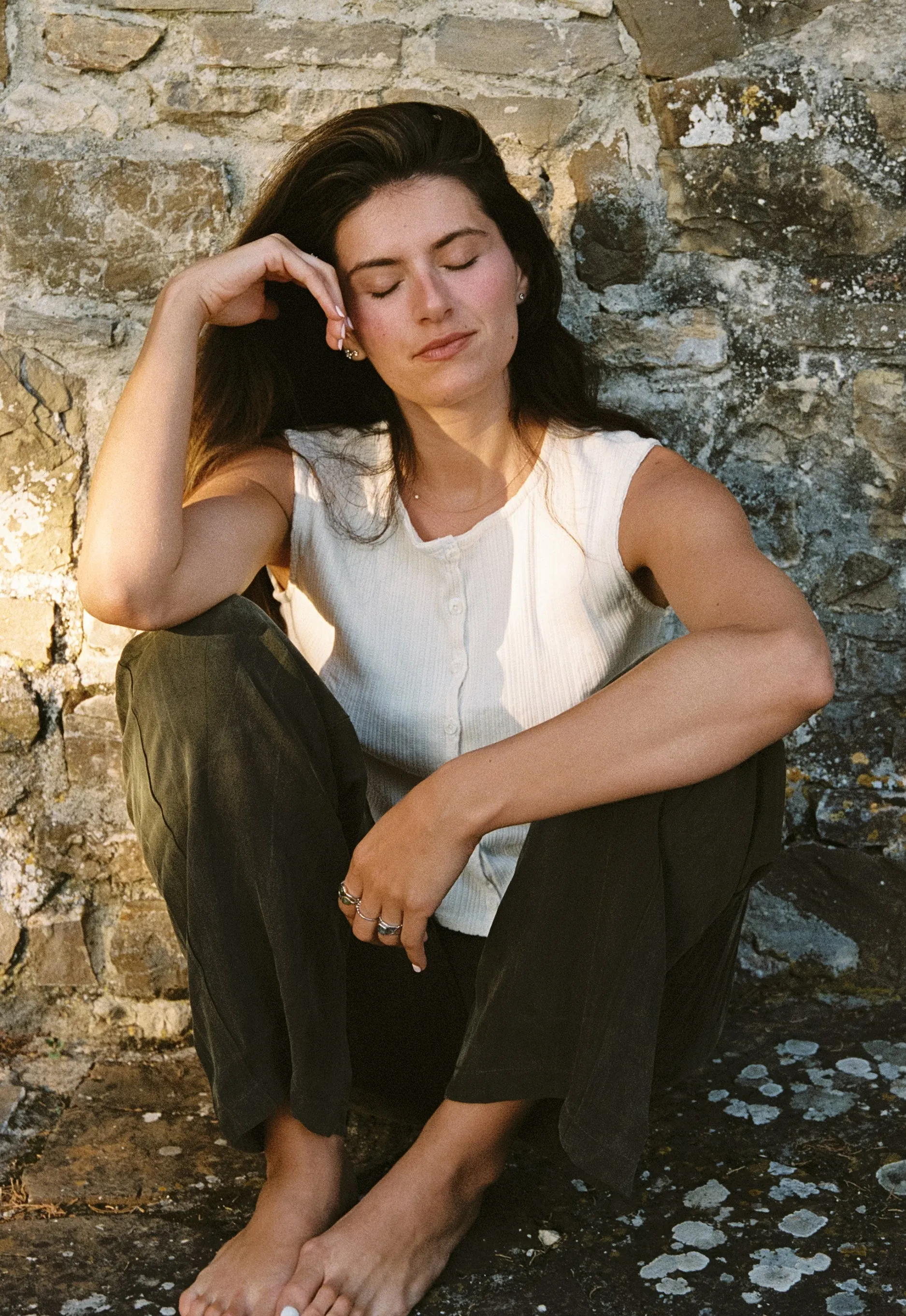 Pointelle Shell Top sold by LA RELAXED product image thumbnail 3