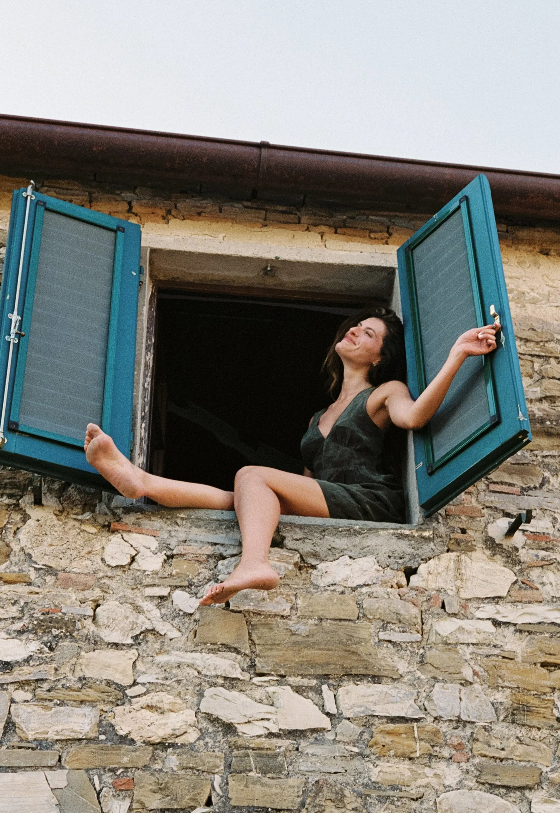 Cupro V Dress sold by LA RELAXED product image thumbnail 4