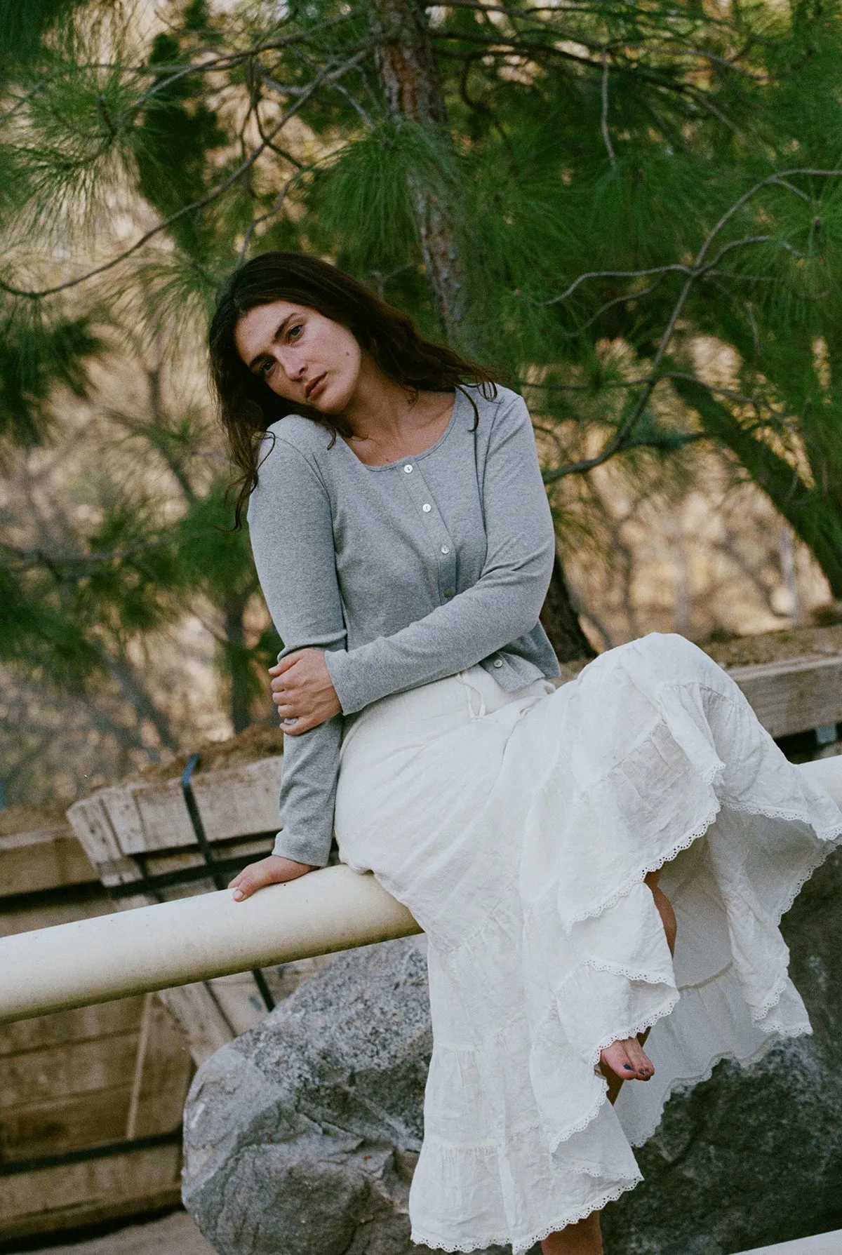 Tissue Linen Skirt sold by LA RELAXED product image thumbnail 2