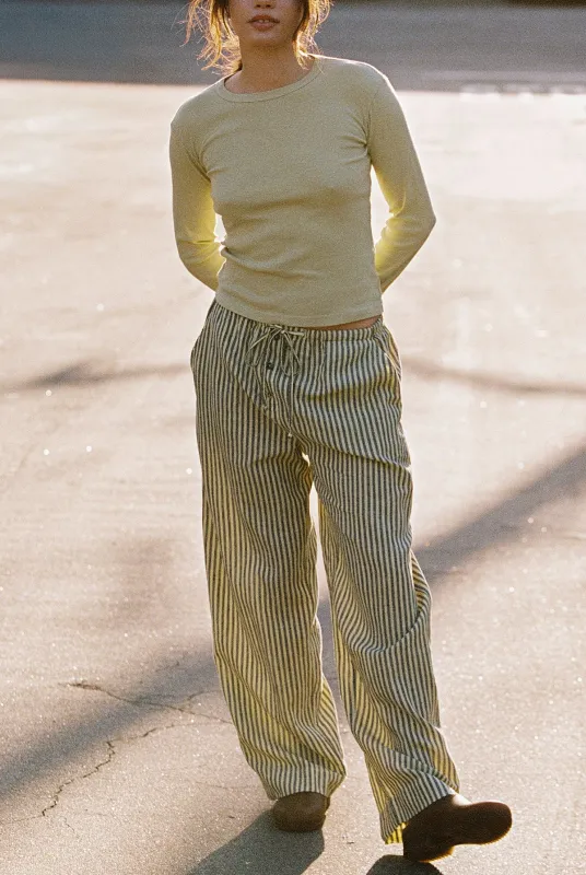 Laundered Stripe Pant made by LA RELAXED