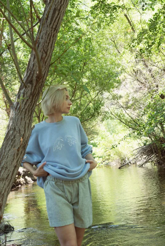 Washed Fleece Sweatshirt sold by LA RELAXED