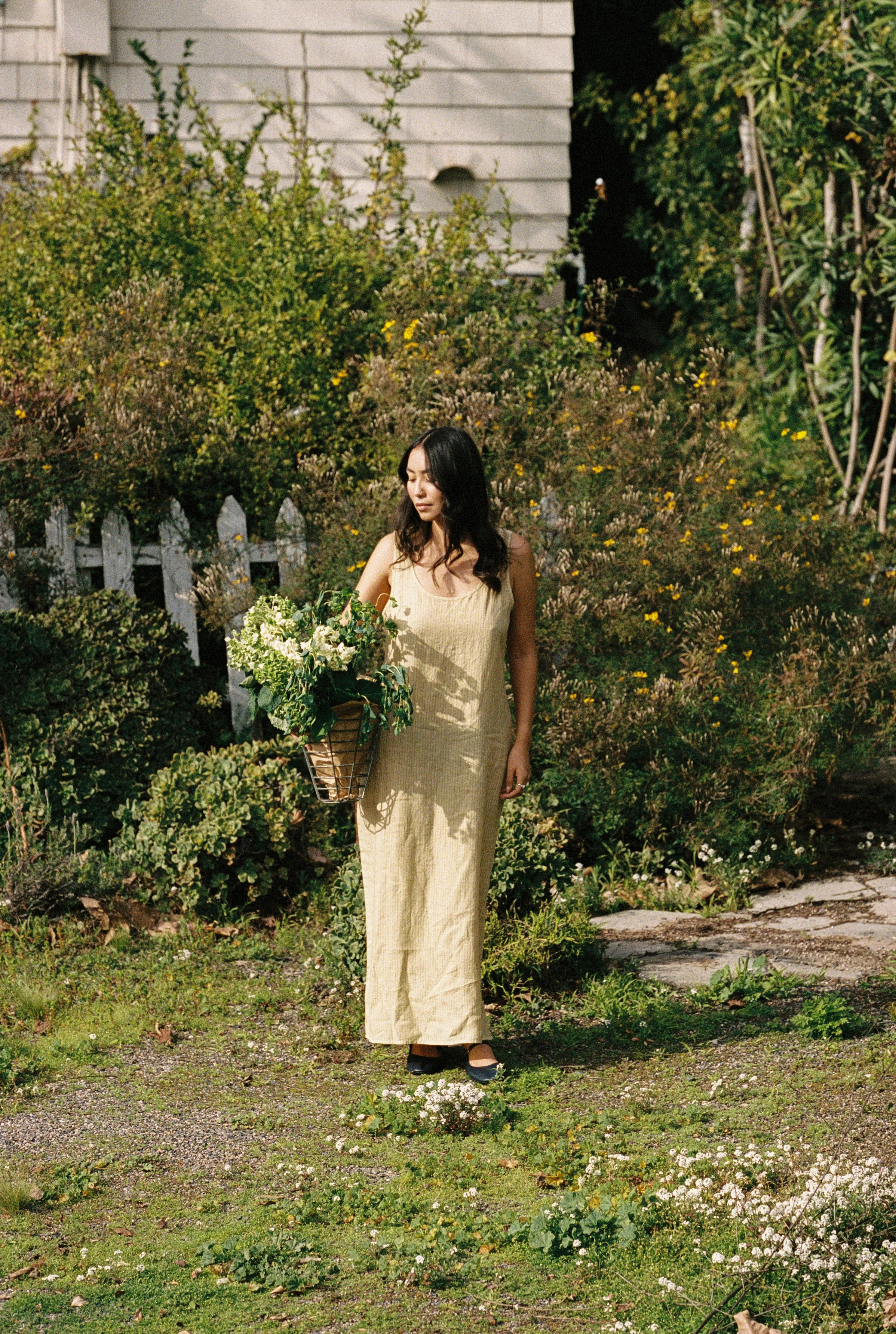 Long Linen Dress sold by LA RELAXED