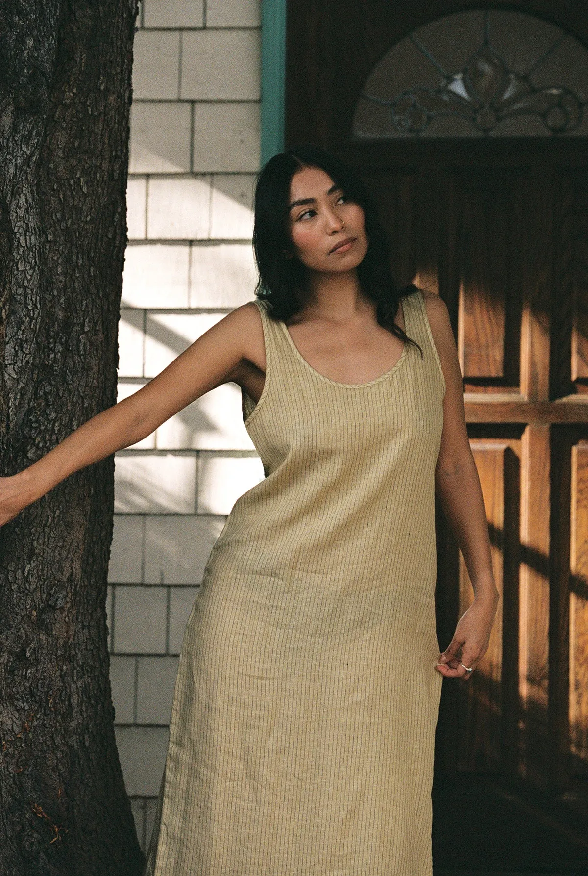 Long Linen Dress sold by LA RELAXED product image thumbnail 2