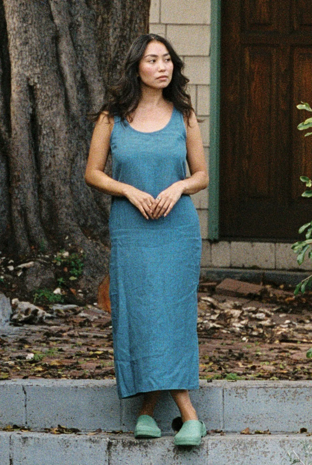 Long Linen Dress sold by LA RELAXED product image thumbnail 5