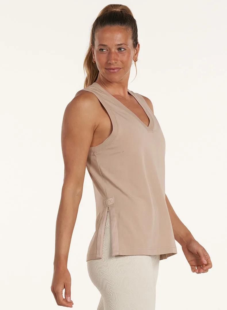 Long Line Slit Tank - FINAL SALE sold by Thrive Societe product image thumbnail 2