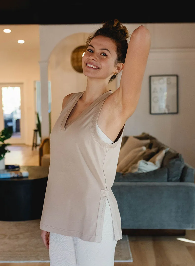 Long Line Slit Tank - FINAL SALE sold by Thrive Societe product image thumbnail 4